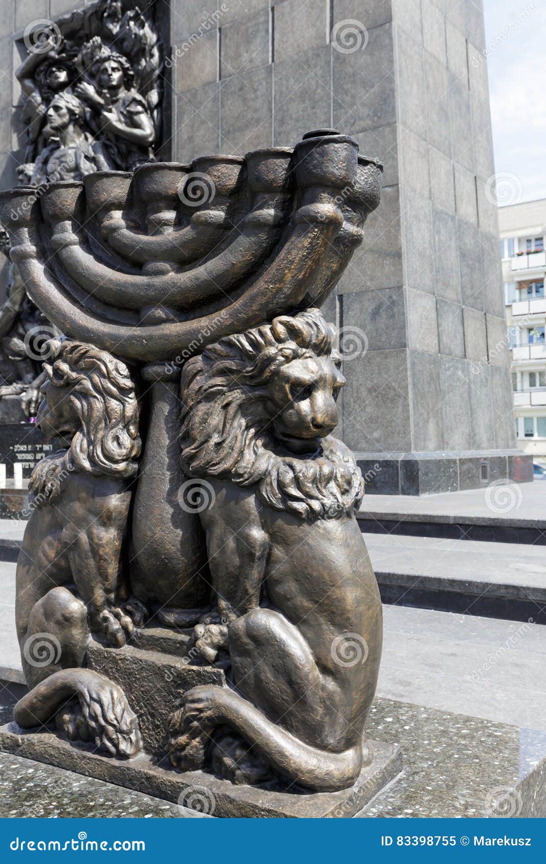 Wat Is Het Joodse Geloof Joodse Menorah, Symbool Van Het Joodse Geloof Redactionele Afbeelding