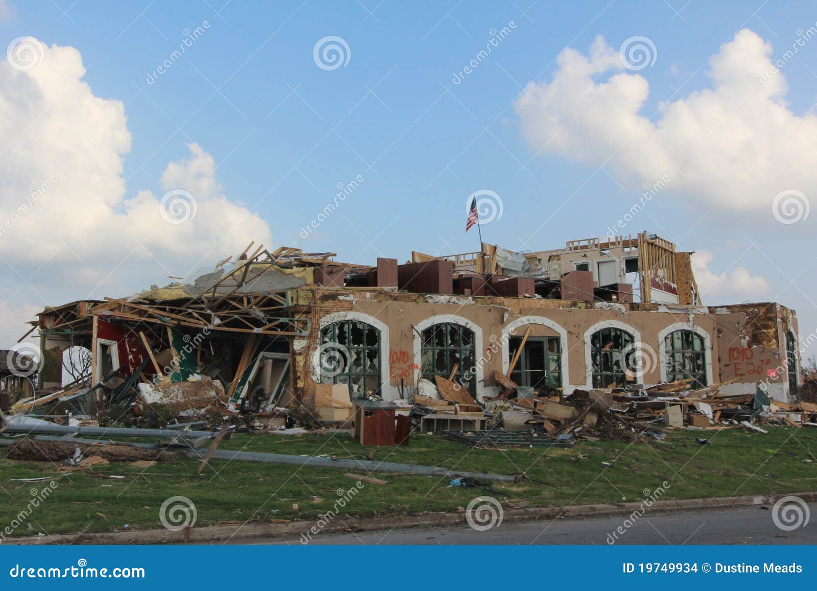 Joplin, MO, Damage EF5 Tornado Editorial Stock Image - Image of house