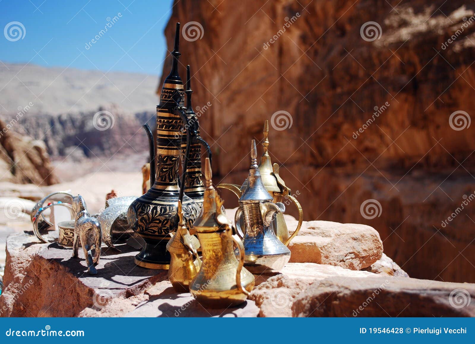 Jordan coffee pots view stock photo. Image of coffee 19546428