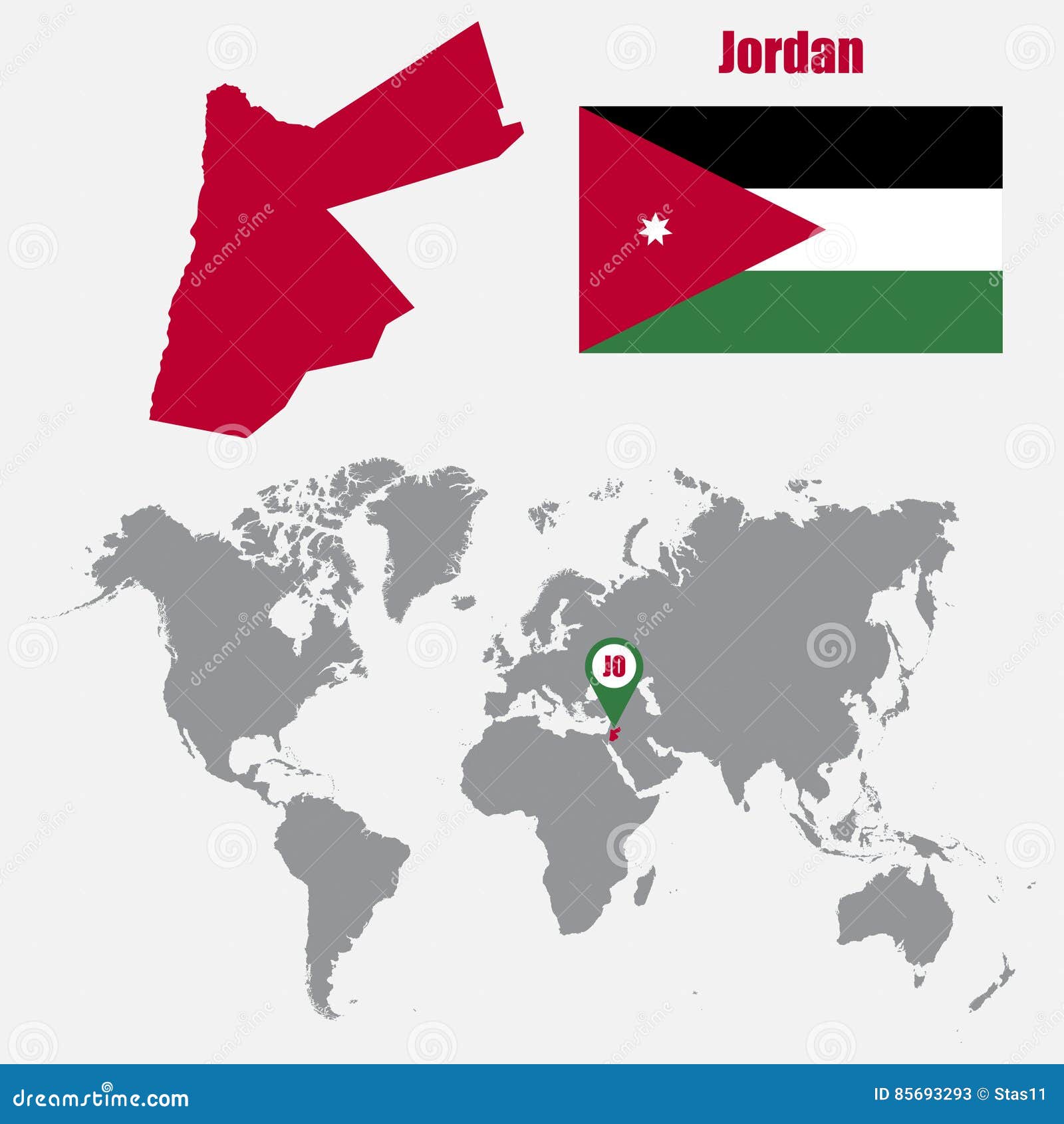 where is jordan in world map