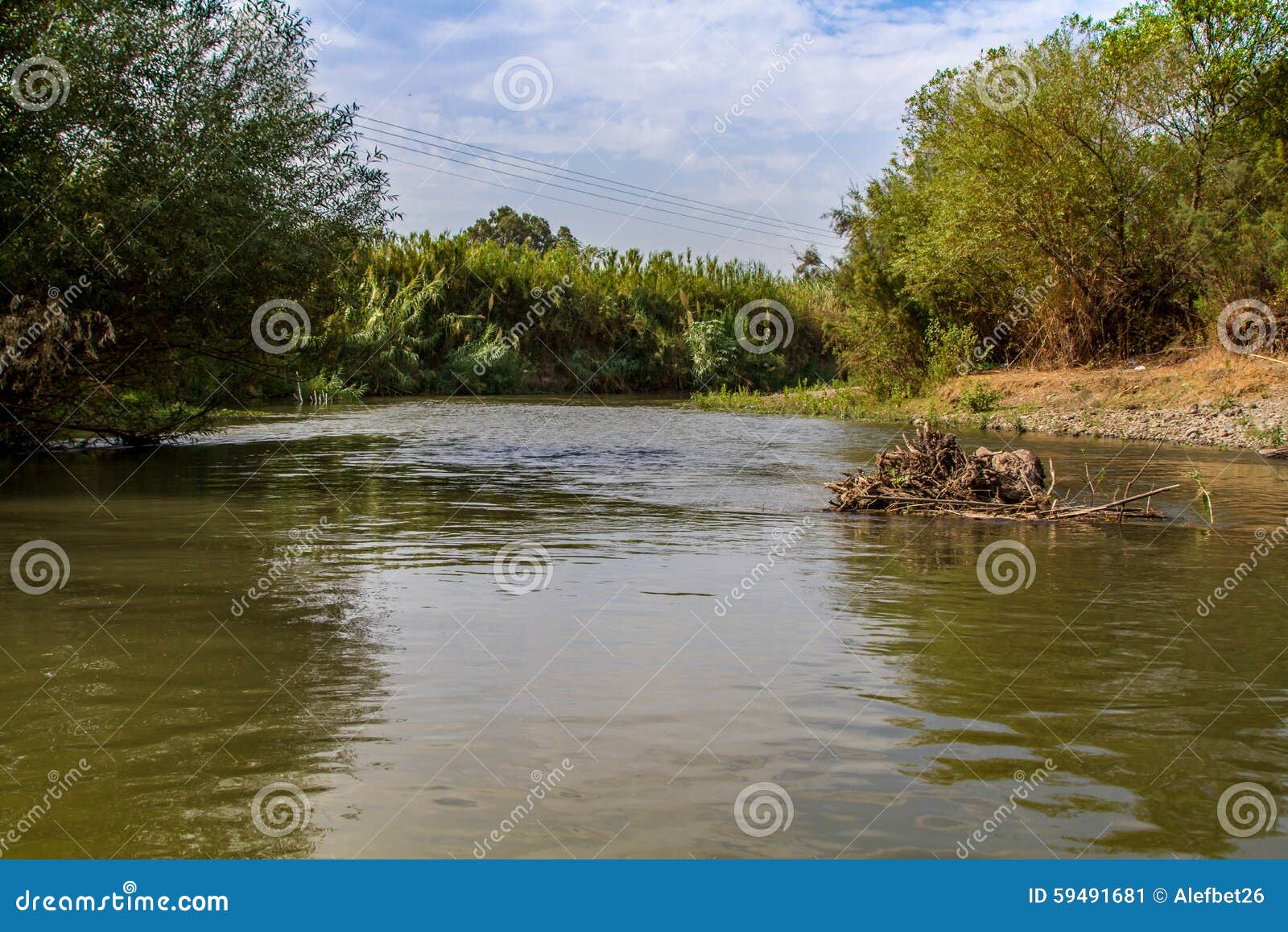 Jordan River fotografering för bildbyråer. Bild av natur 59491681
