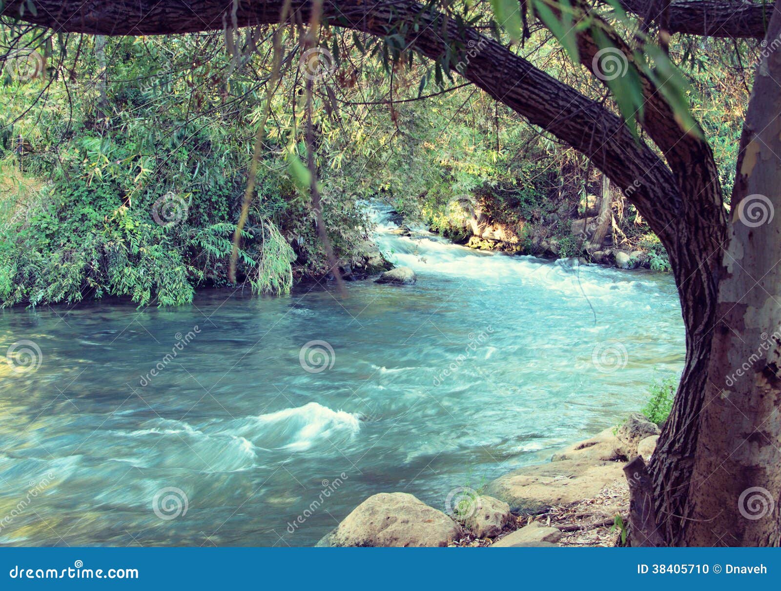 jordan river (vintage processed)