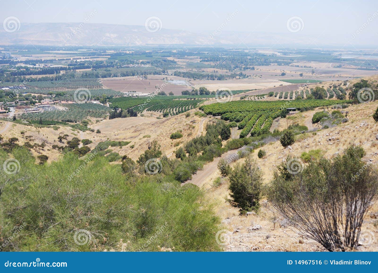 Jordan Valley stock photo. Image of galilee, water, israel 14967516