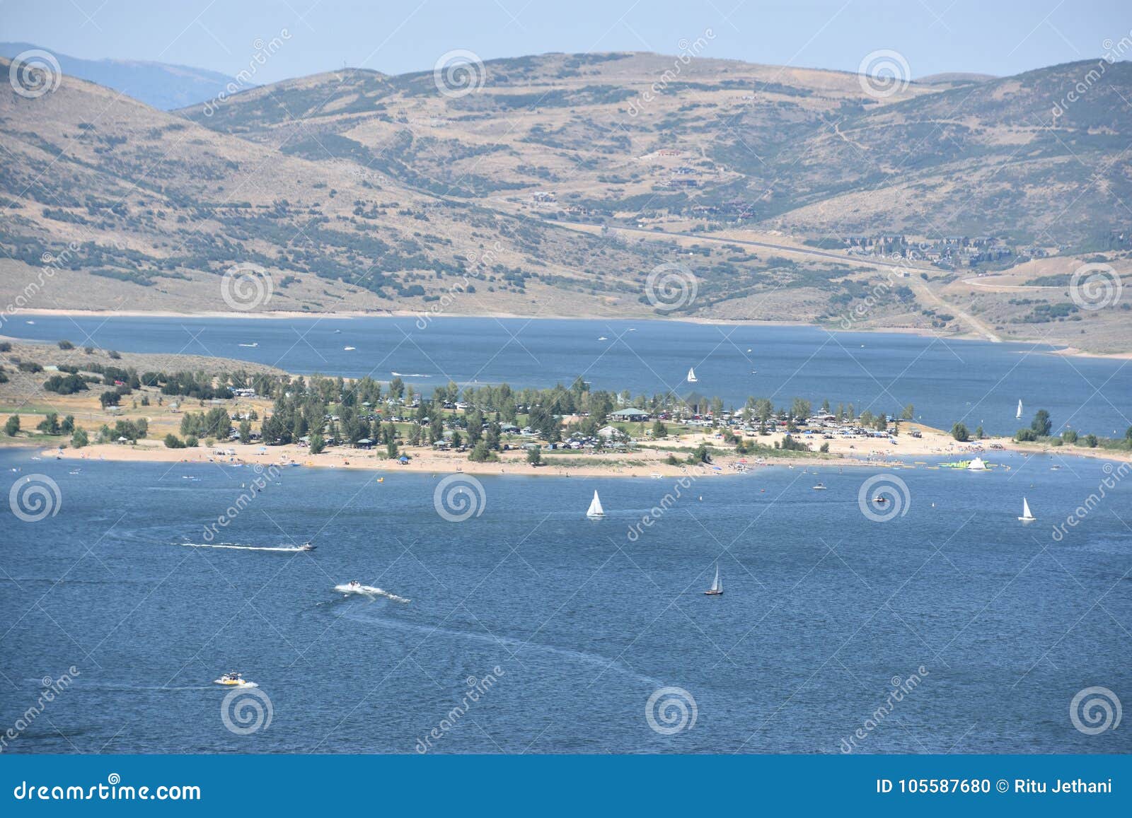 Jordanelle Reservoir in Utah Stock Photo Image of lake, color 105587680