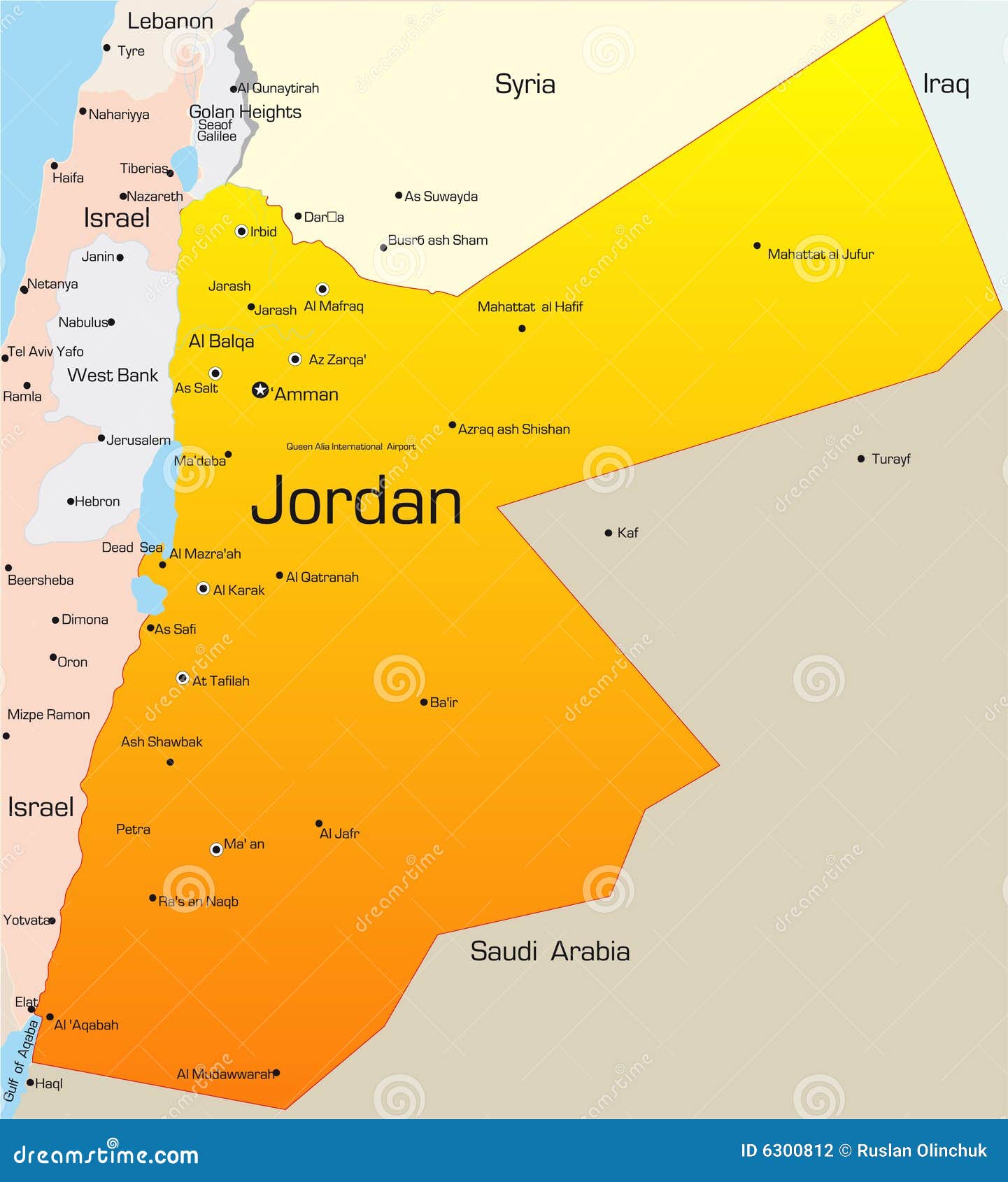 Jordania ilustracja z kraj - 6300812