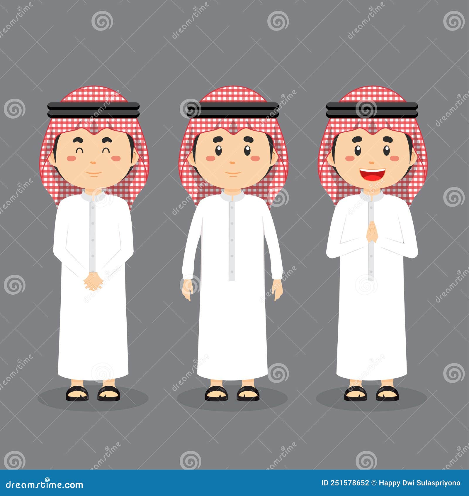 jordania character with various expression