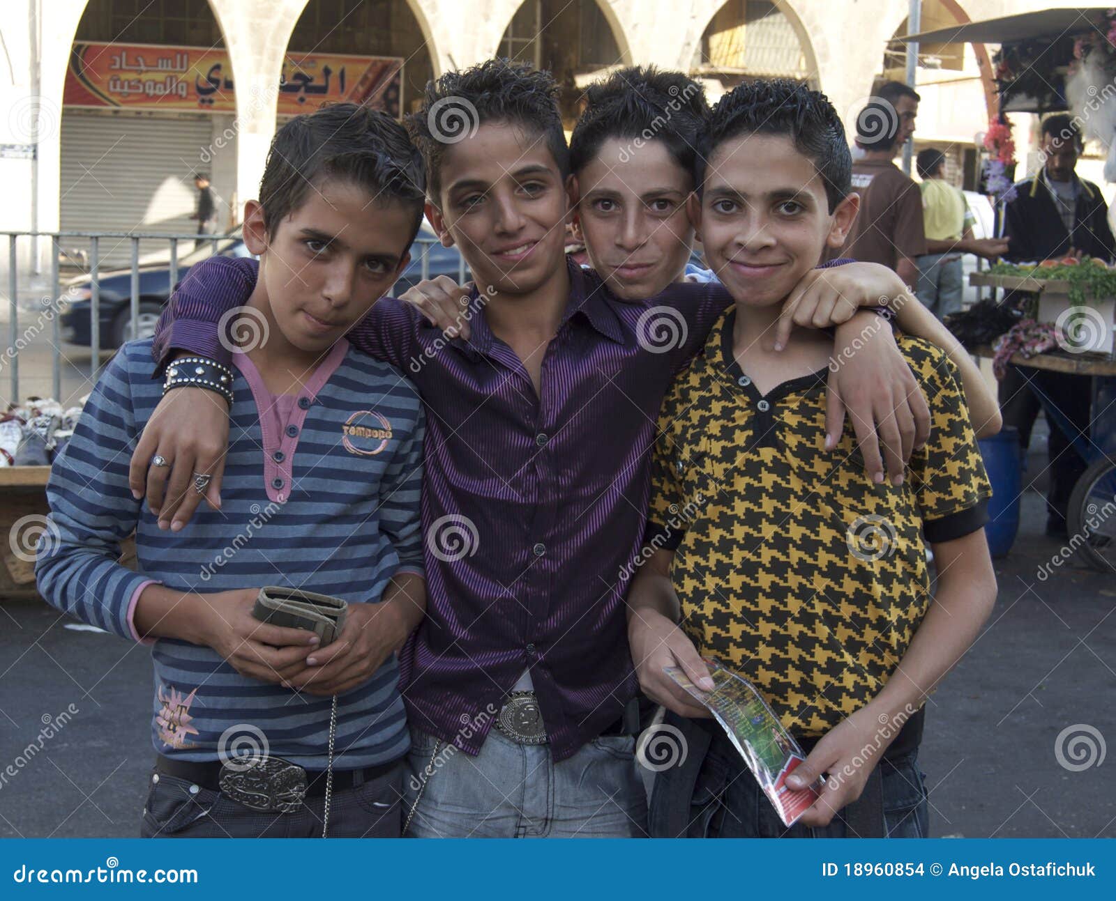 Jordanian Boys editorial stock image. Image of child 18960854