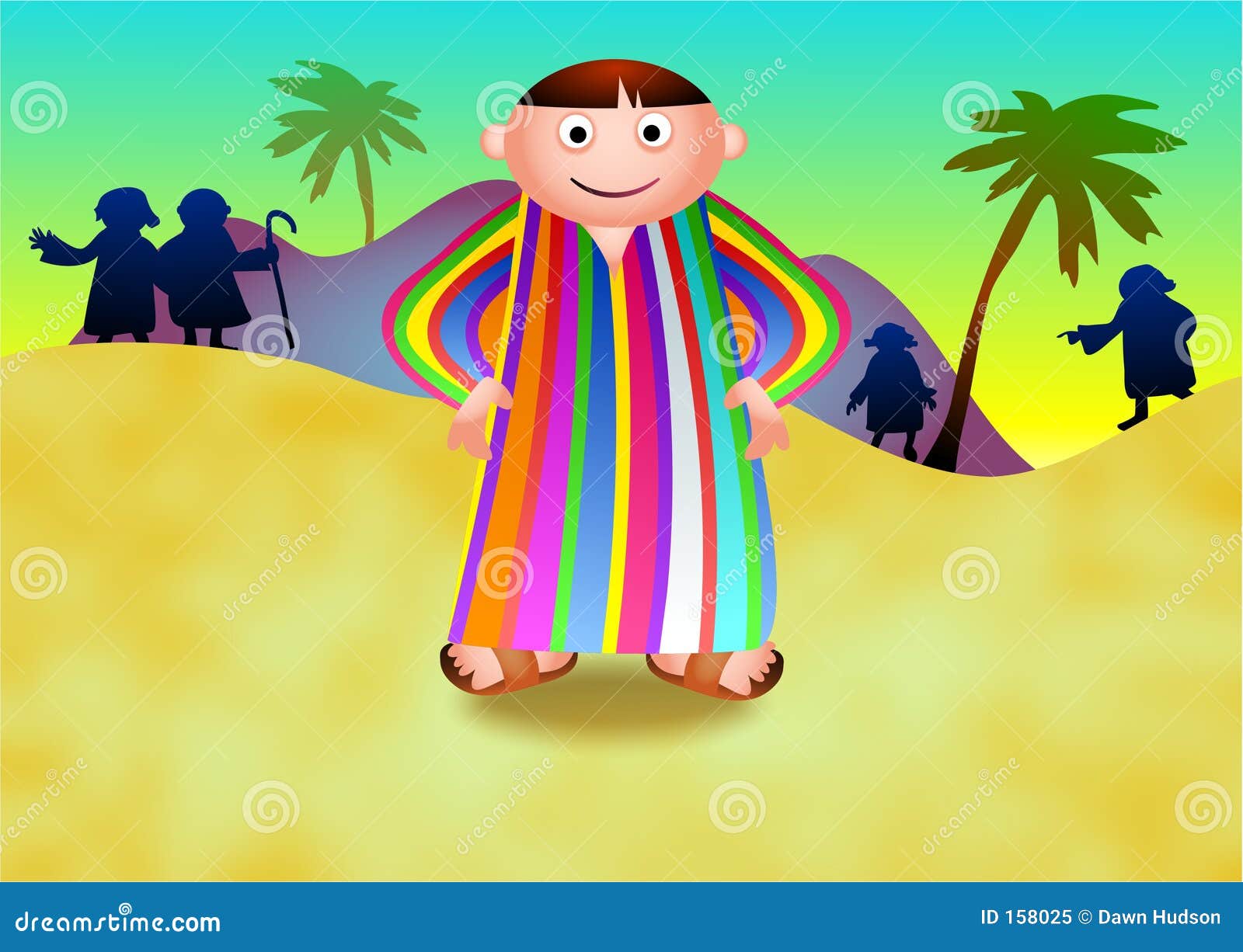 Joseph`s Brothers Bow To Him From The Story Of Jospeh RoyaltyFree