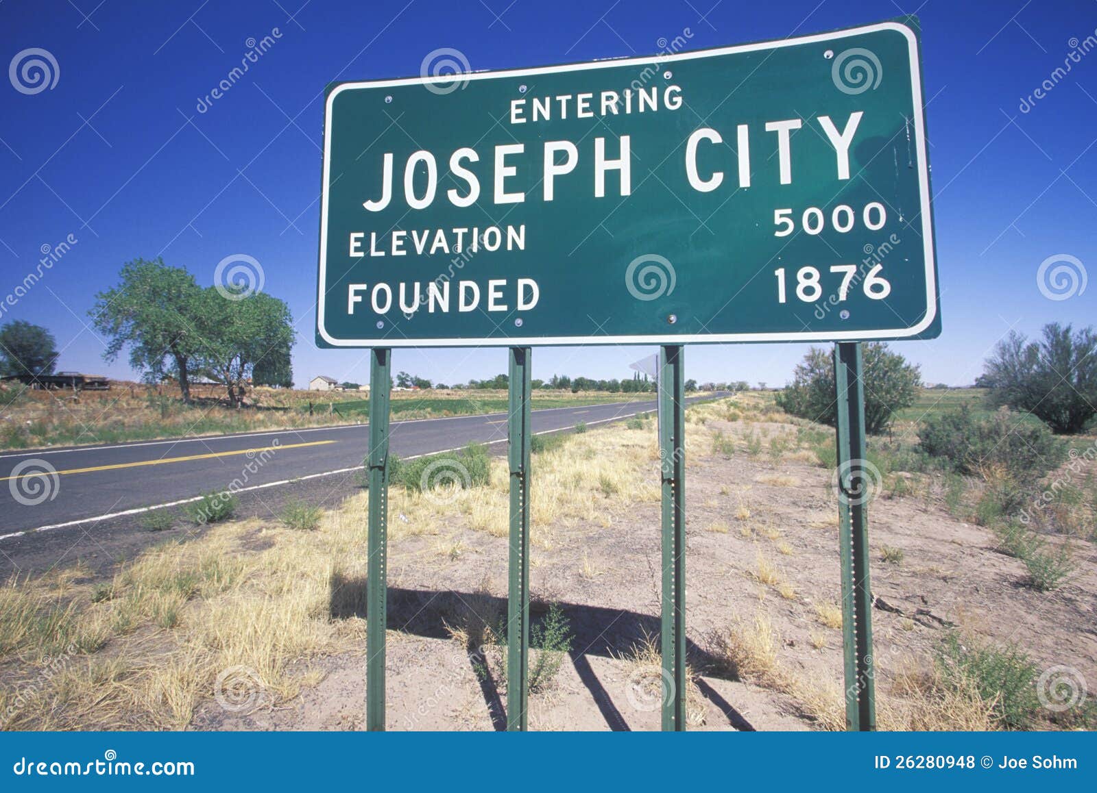 Joseph City stock photo. Image of elevation, text, america 26280948