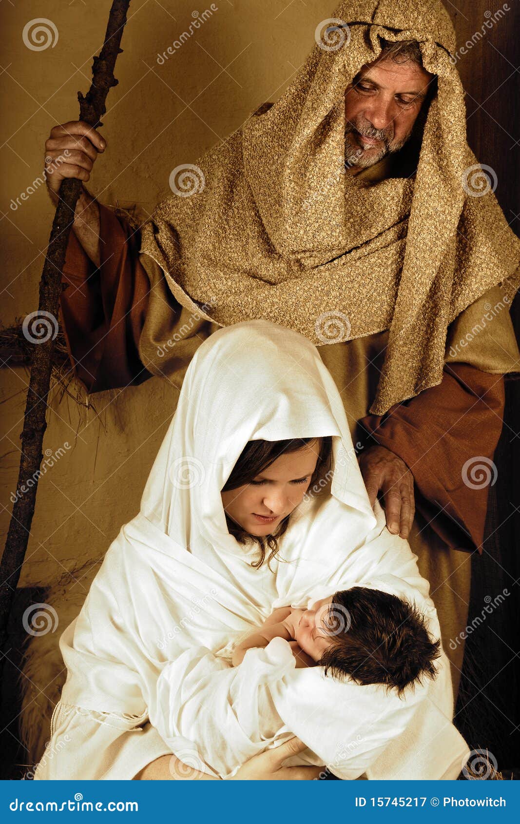 Joseph Mary And Jesus Royalty Free Stock Photography - Image: 15745217