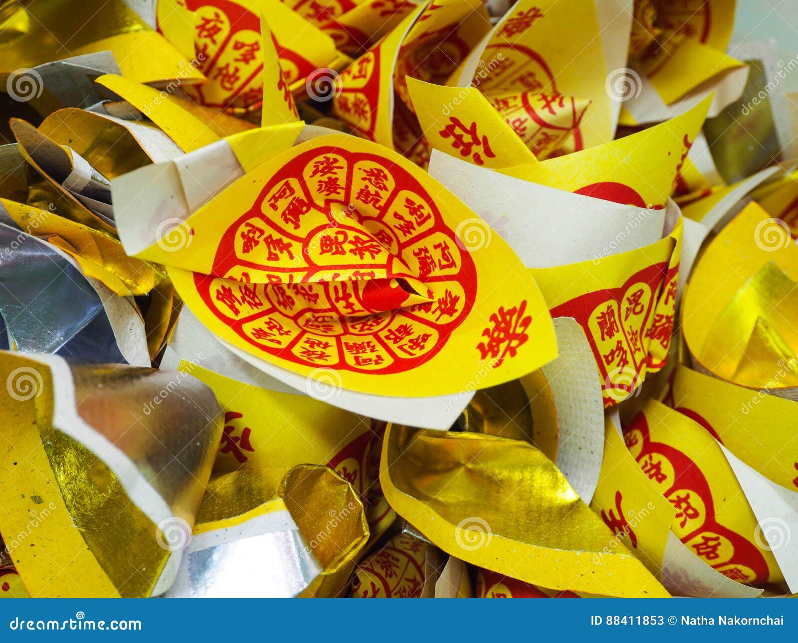 Joss Paper in Chinese Traditional Stock Image Image of paper, culture