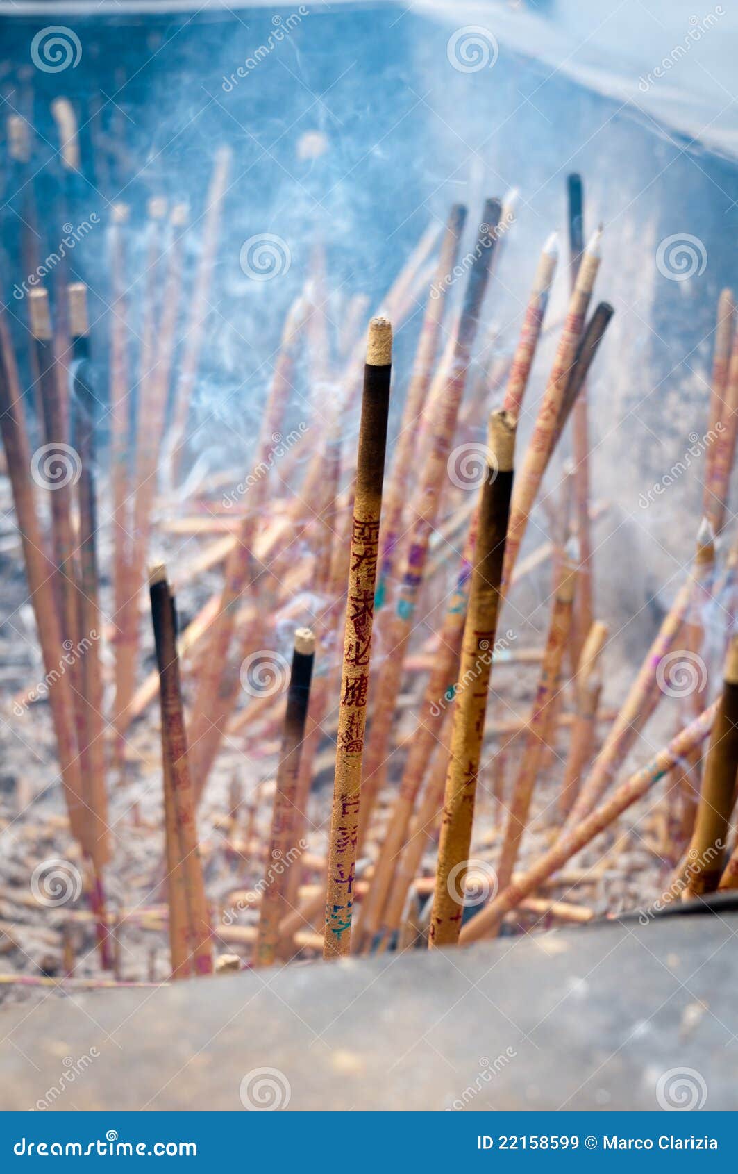 Joss sticks stock image. Image of closeup, temple, prayer 22158599
