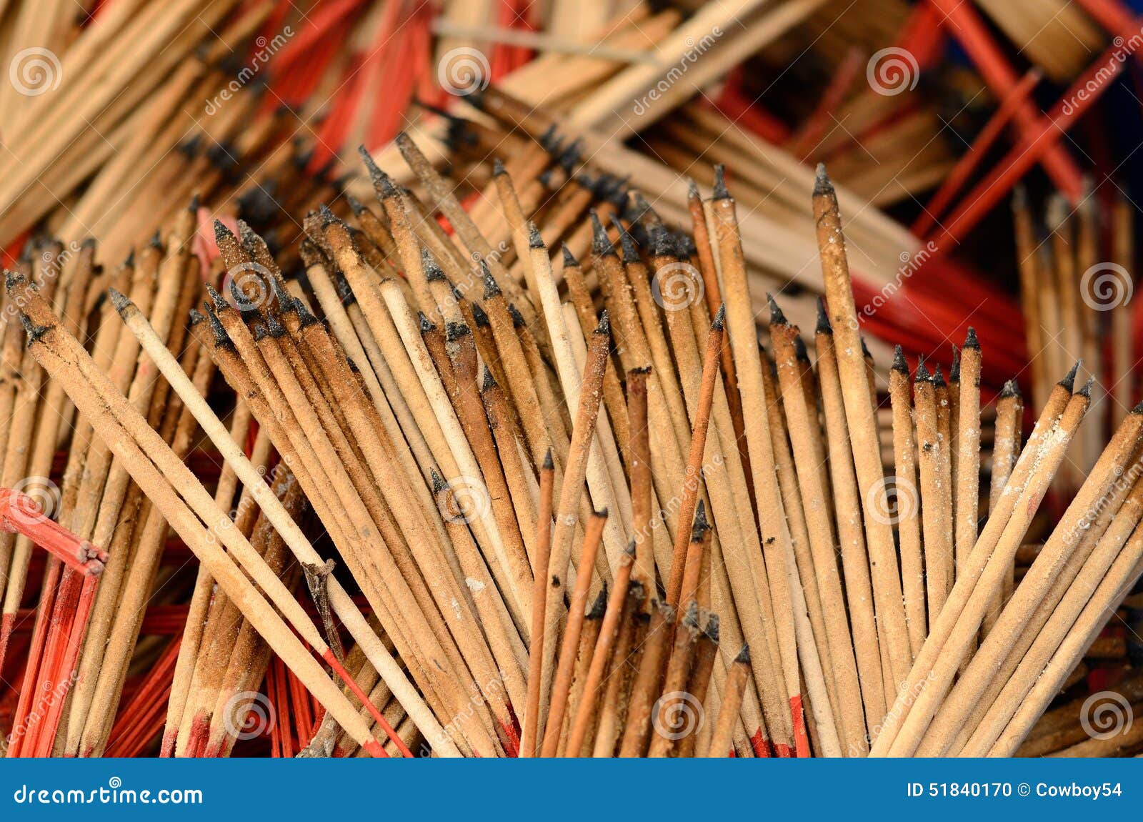 Joss sticks in the garbage stock photo. Image of asian 51840170