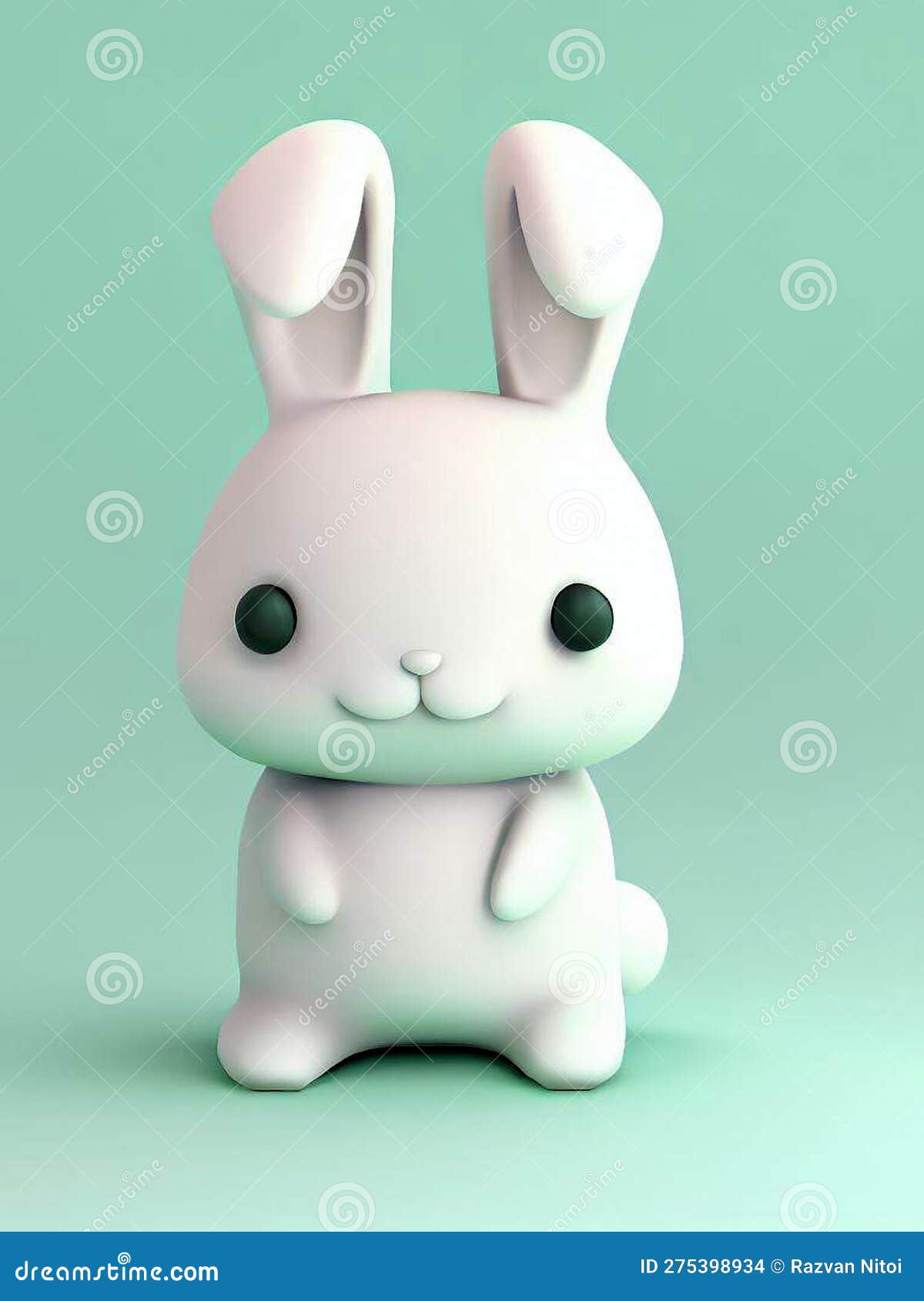 Jouet en peluche lapin mignon, animal en peluche lapin Kawaii