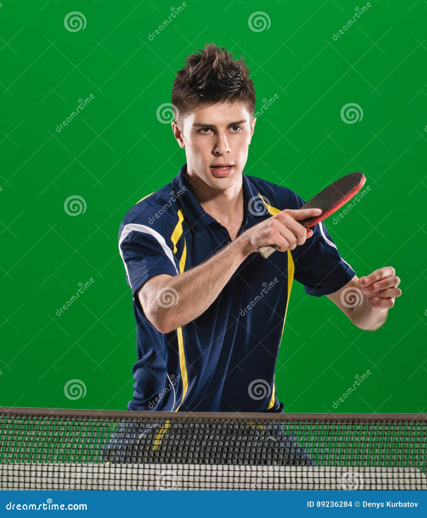  Joueur  beau de ping  pong  photo stock Image du concurrence 