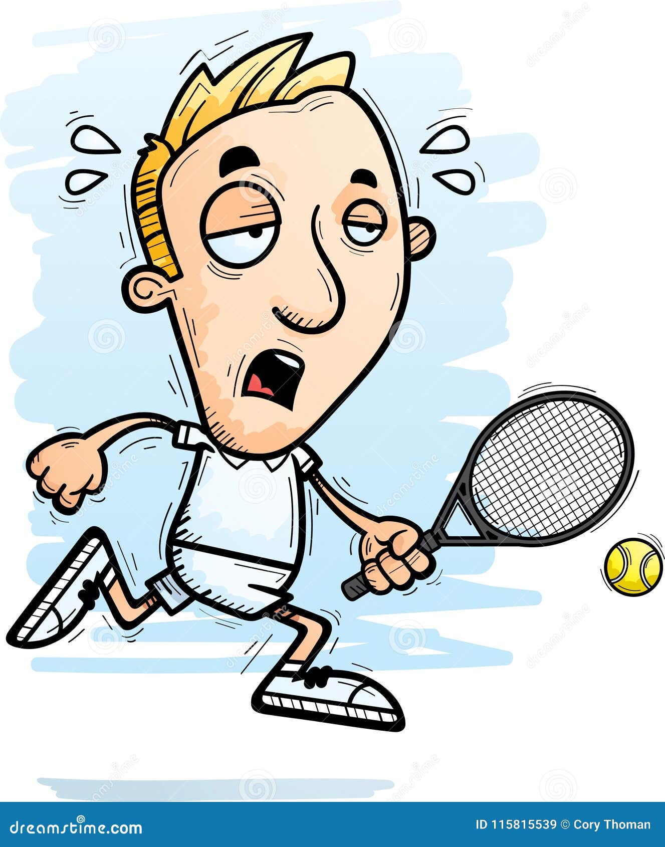 Scarica Gratis Images Joueur De Tennis Epuise De Bande Dessinee Illustration De Vecteur le plus cool par