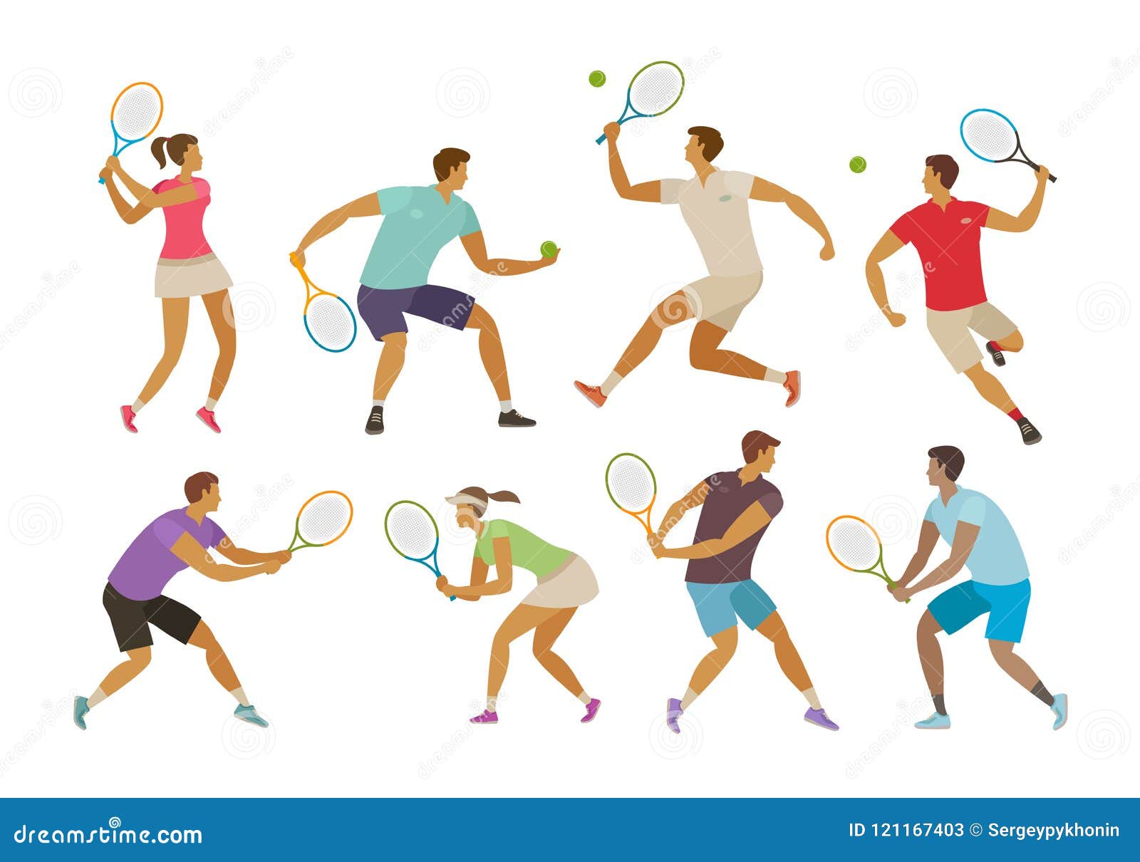Joueur De Tennis Avec La Raquette De Tennis Concept De Sport