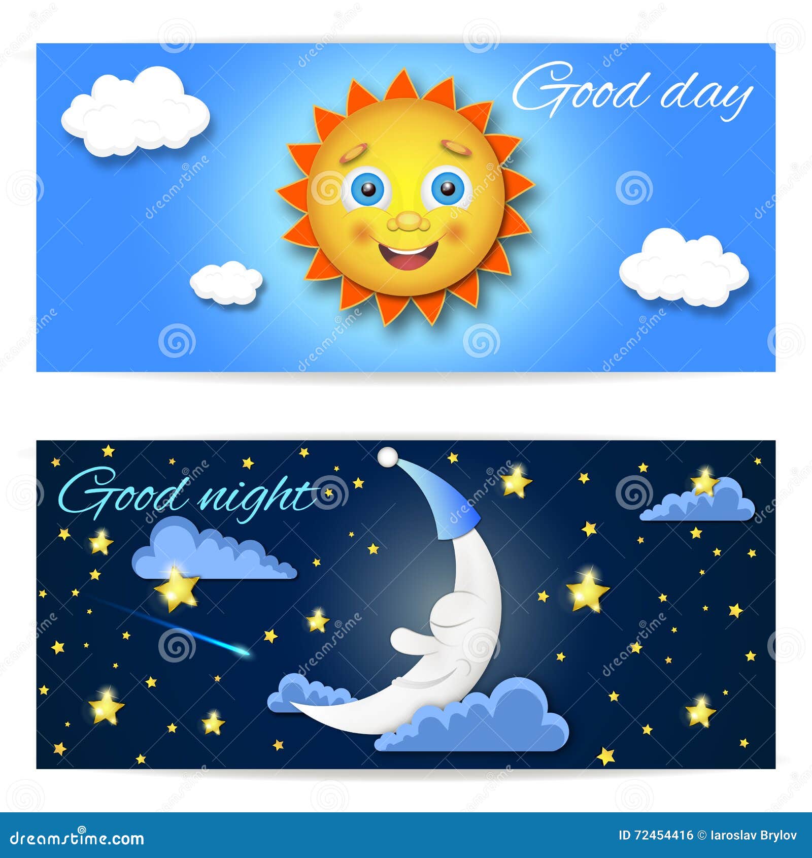 Jour et nuit illustration illustration stock. Illustration du nuit 72454416