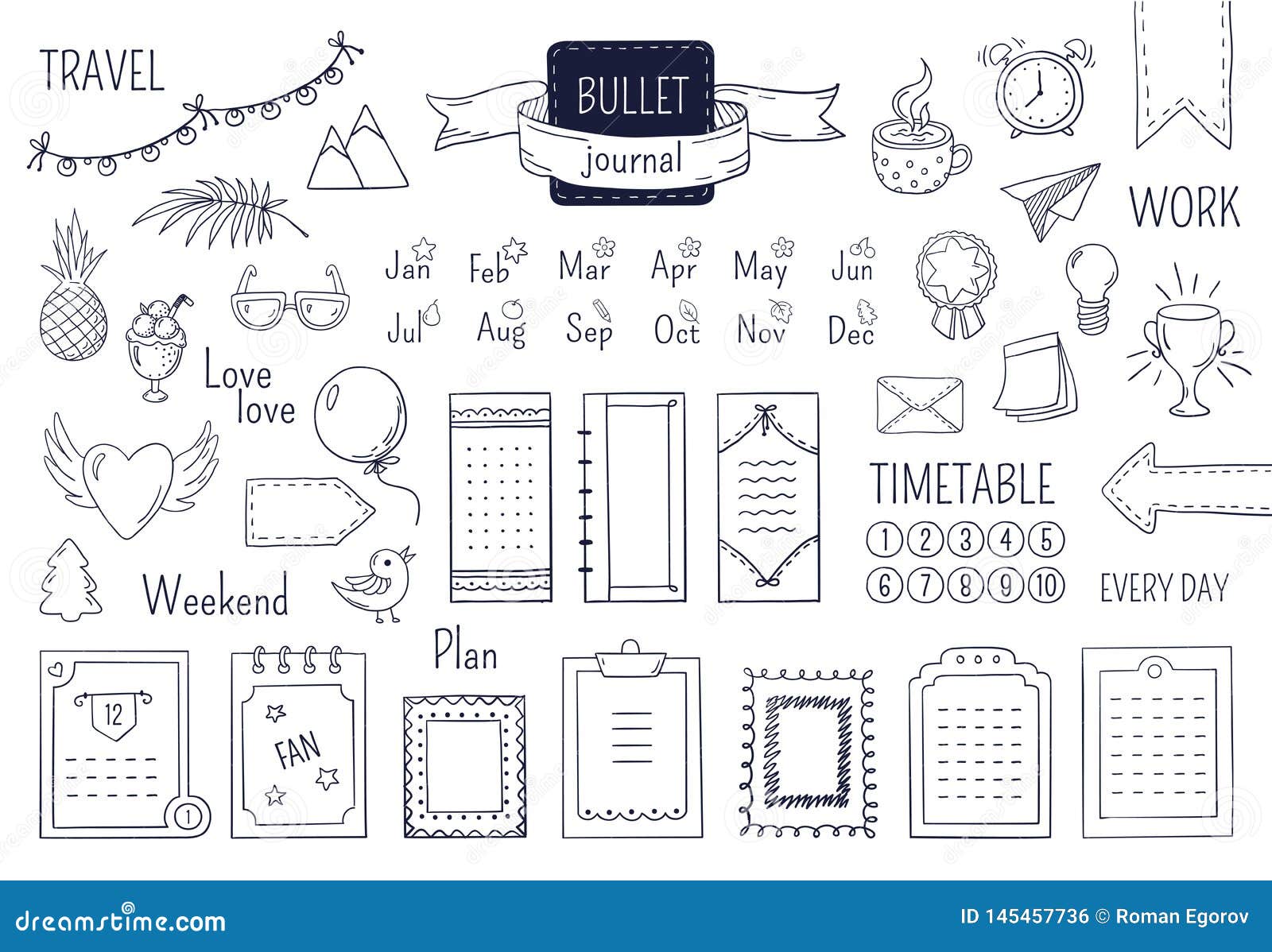 Bullet Journal Stock Illustrations – 4,966 Bullet Journal Stock  Illustrations, Vectors & Clipart - Dreamstime