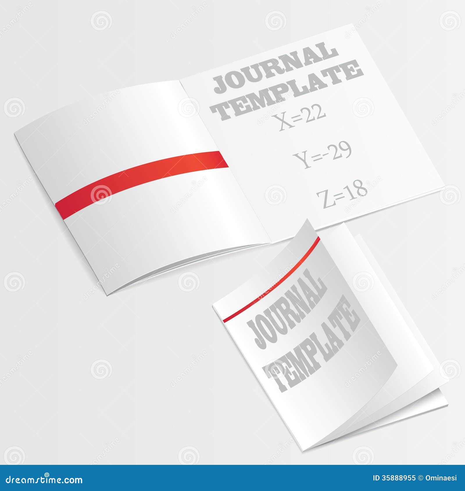 Journal template vector stock illustration. Illustration of journal