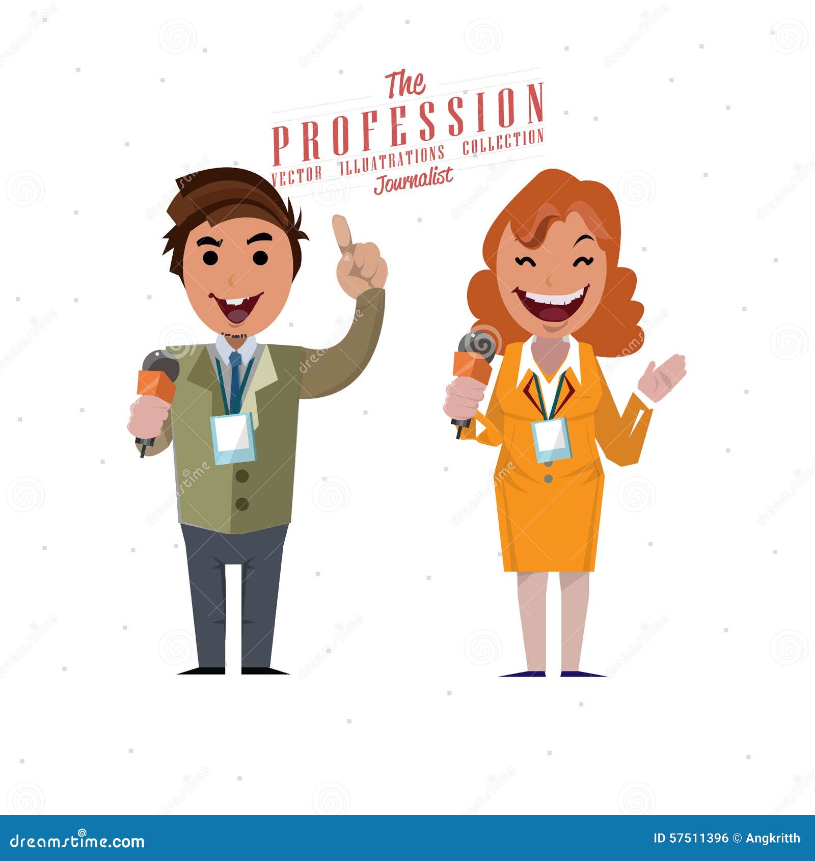 Journalist - stock illustration. Illustration of game - 57511396