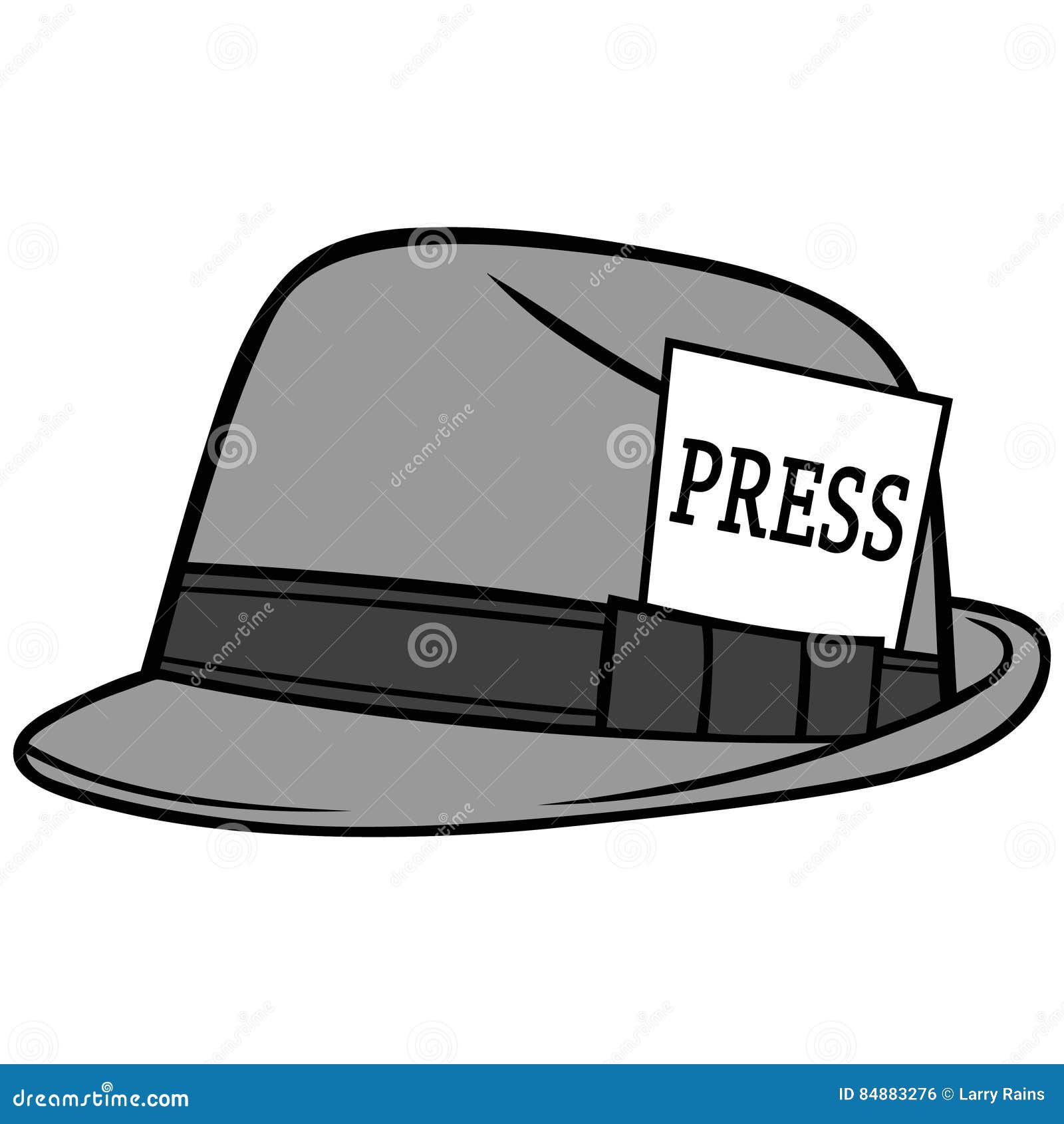 Journalist Hat Illustration Stock Vector Illustration of exploration
