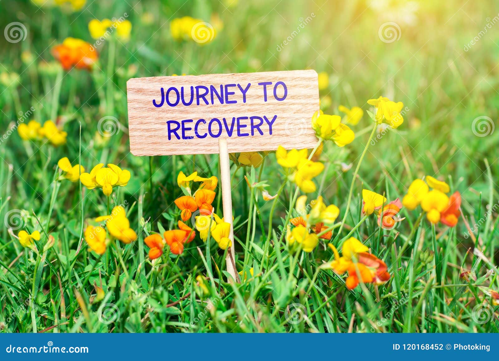 journey to recovery signboard