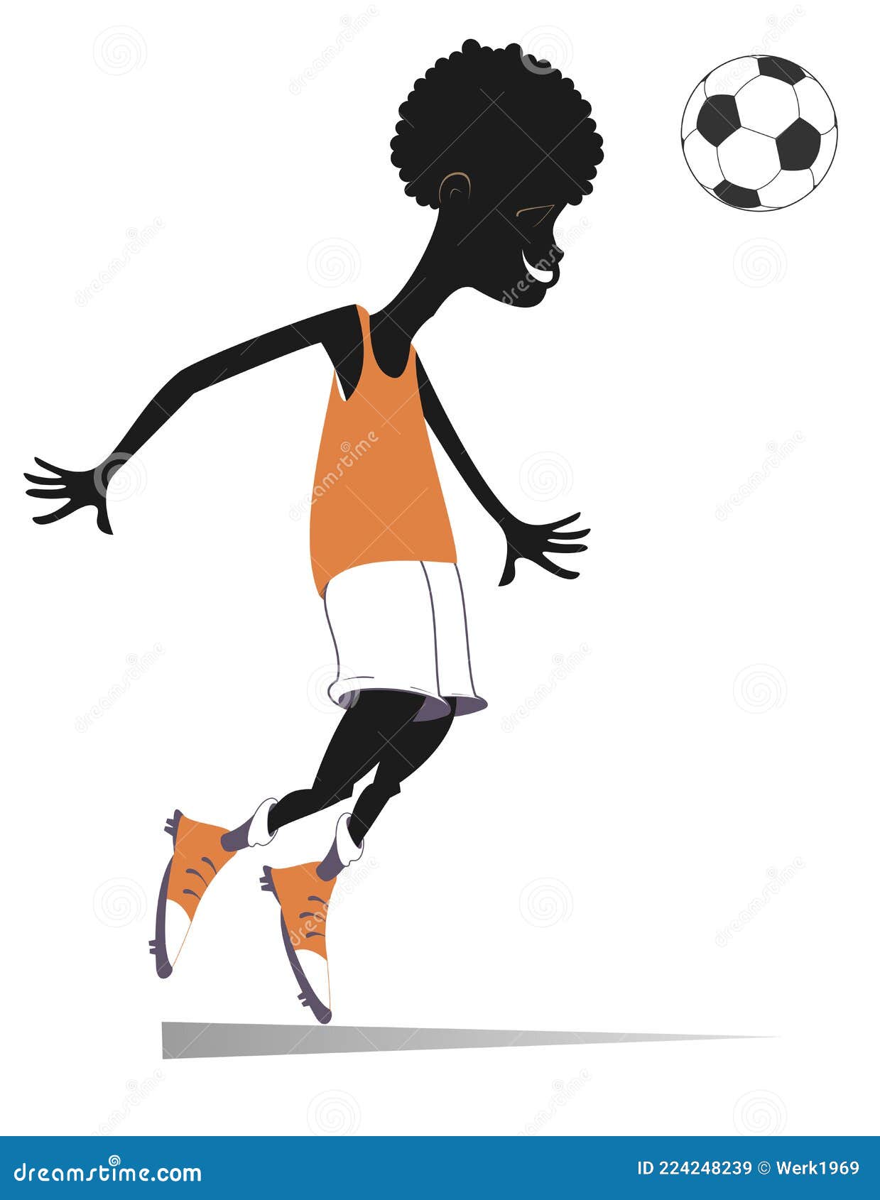 Vetores de Homem Que Prende Uma Esfera De Futebol Homem Farpado Feliz  Jogando O Futebol Caráter Em Um Estilo Dos Desenhos Animados e mais imagens  de Adulto - iStock