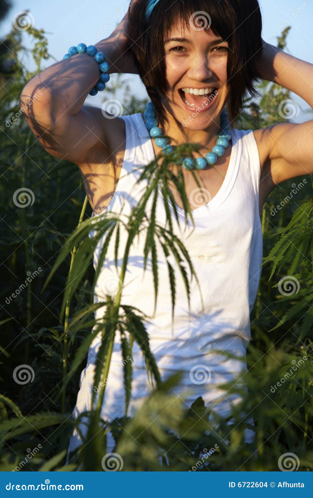 Joy stock photo. Image of summer, female, drug, bush, fringe 6722604
