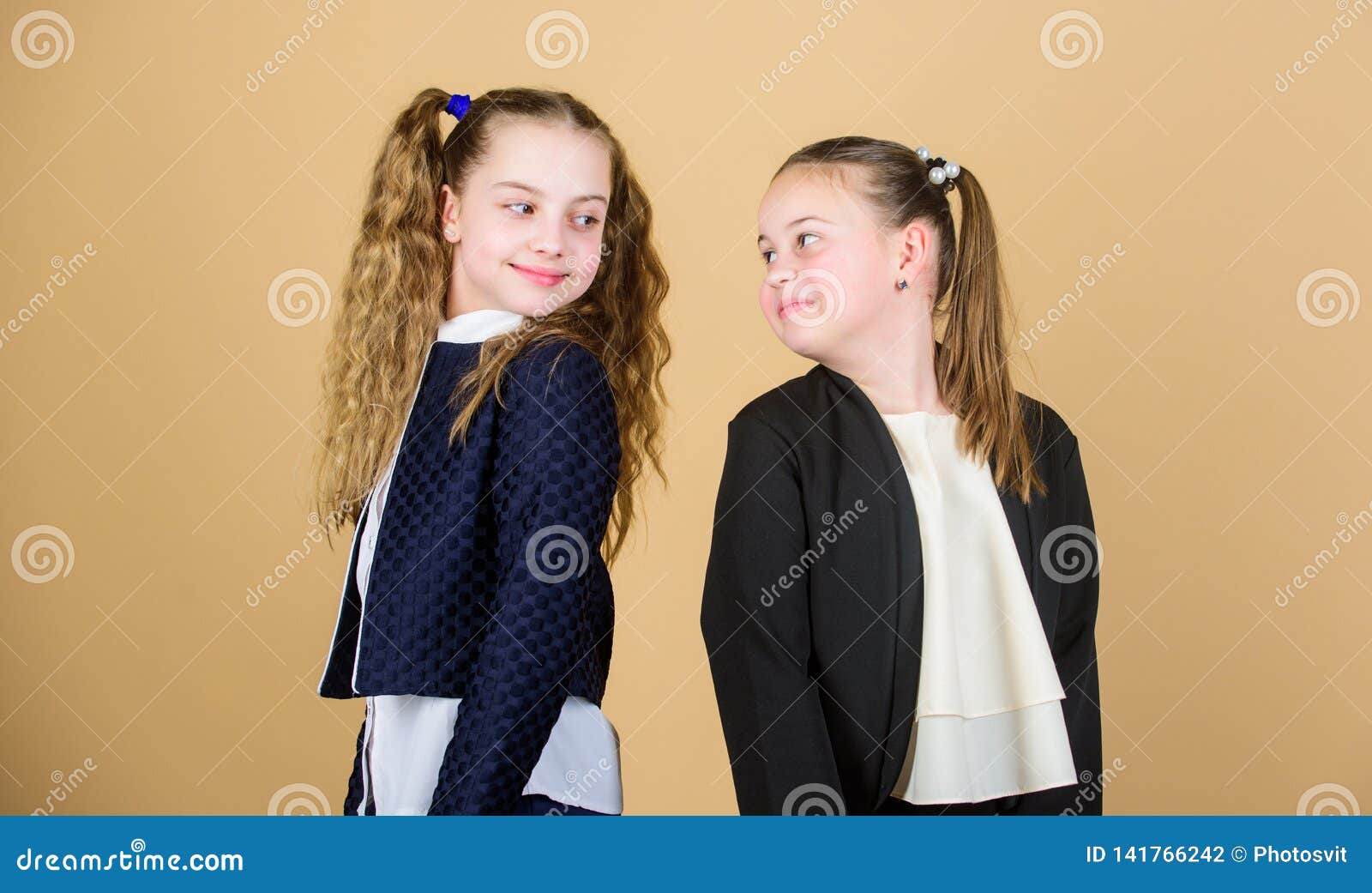 The Joy of Best Hair Style. Adorable Girls with Ponytail Hairstyle Stock  Photo - Image of antidandruff, extensions: 141766242