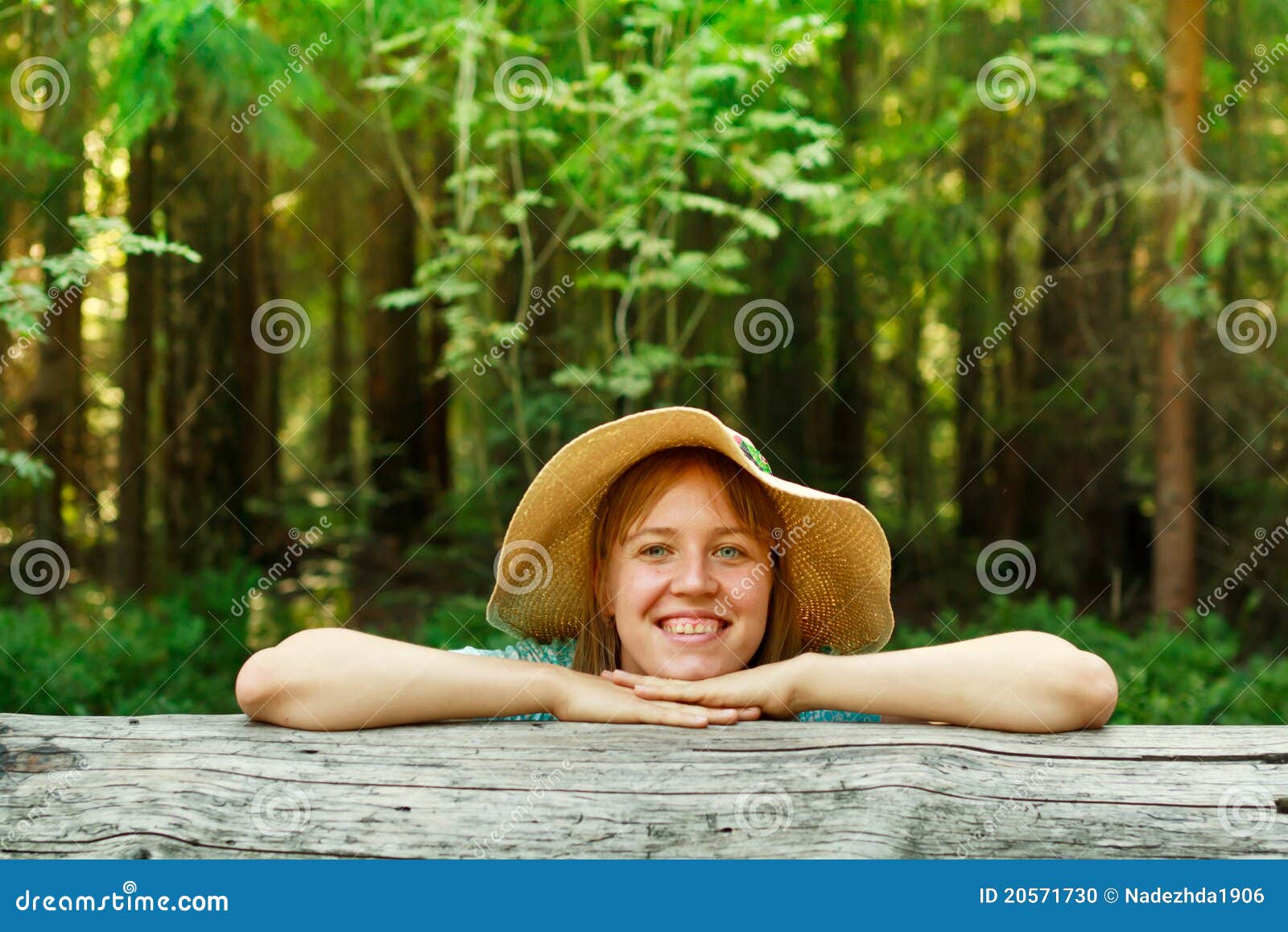 Joy in summer nature stock photo. Image of attractive - 20571730