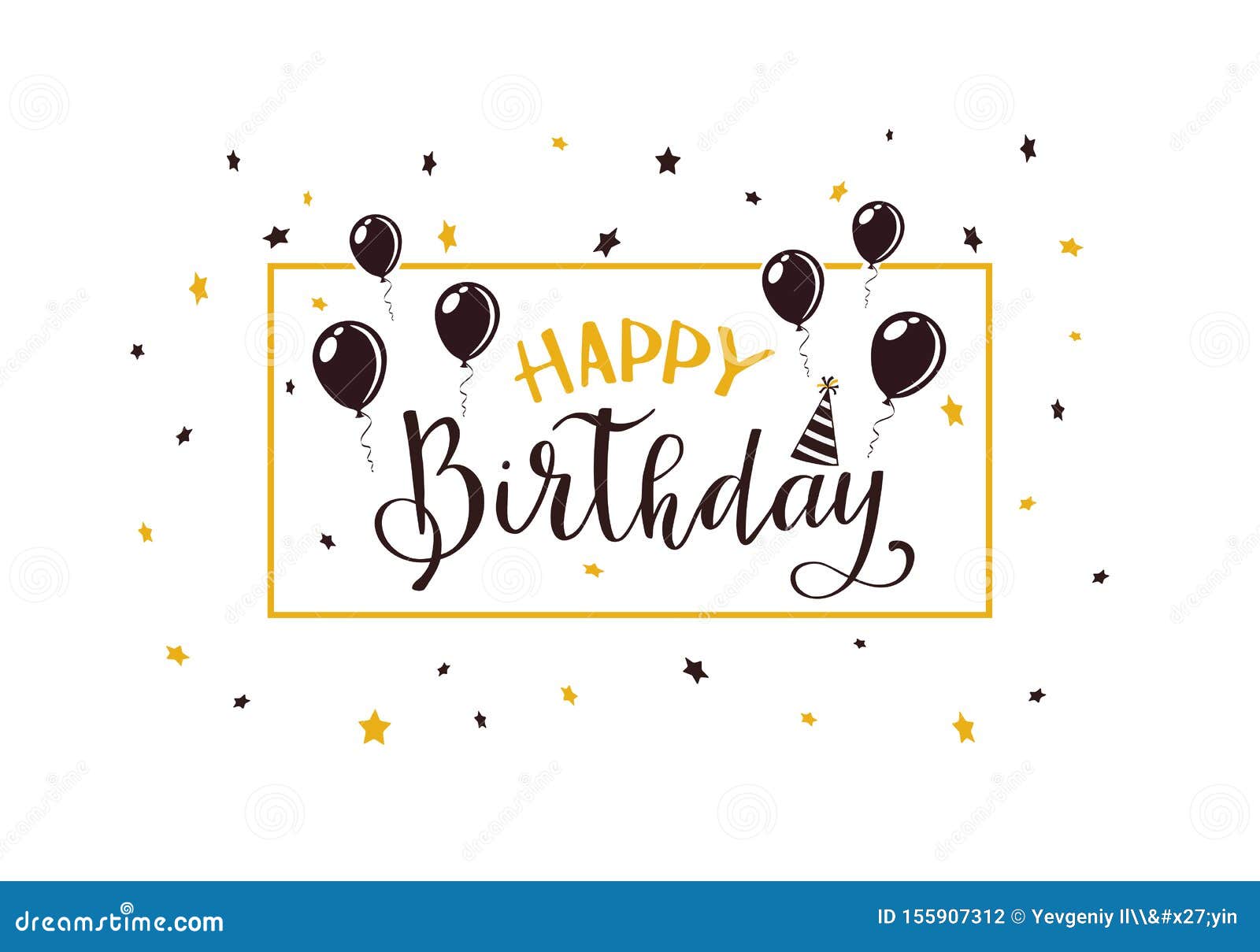 Joyeux Anniversaire Avec Des Ballons Sur Fond Blanc Illustration De Vecteur Illustration Du Cadre Decoratif Joyeux Anniversaire Avec Des Ballons Sur Fond Blanc Illustration De Vecteur Illustration Du Cadre Decoratif