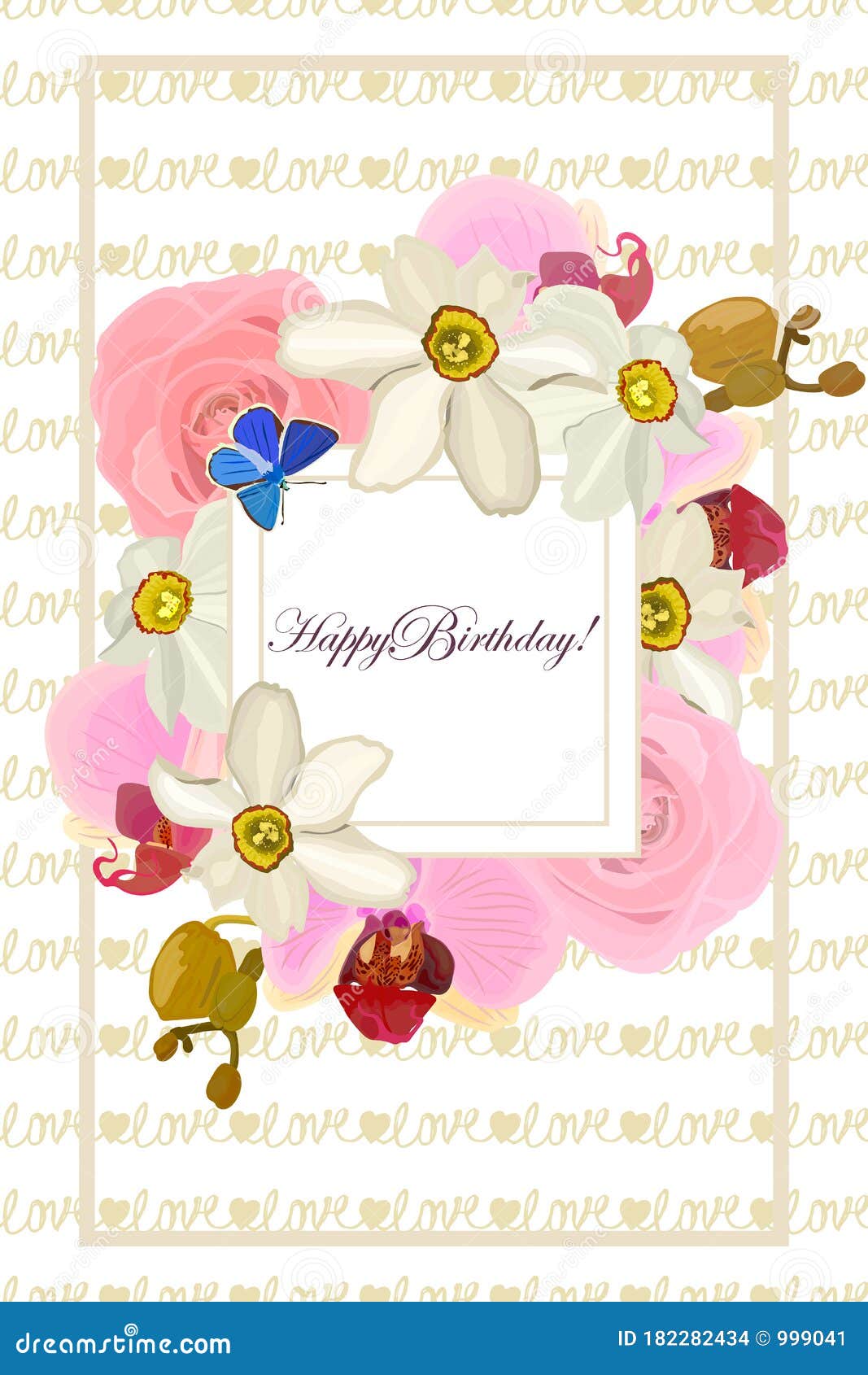 Joyeux Anniversaire Carte De Voeux Avec Un Cadre Des Jonquilles D Orchidees De Fleurs Roses Illustration D Actions Du Vecteur Ep Illustration De Vecteur Illustration Du Salutation Centrale Joyeux Anniversaire Carte De Voeux Avec Un Cadre Des Jonquilles D Orchidees De Fleurs Roses Illustration D Actions Du Vecteur Ep Illustration De Vecteur Illustration Du Salutation Centrale