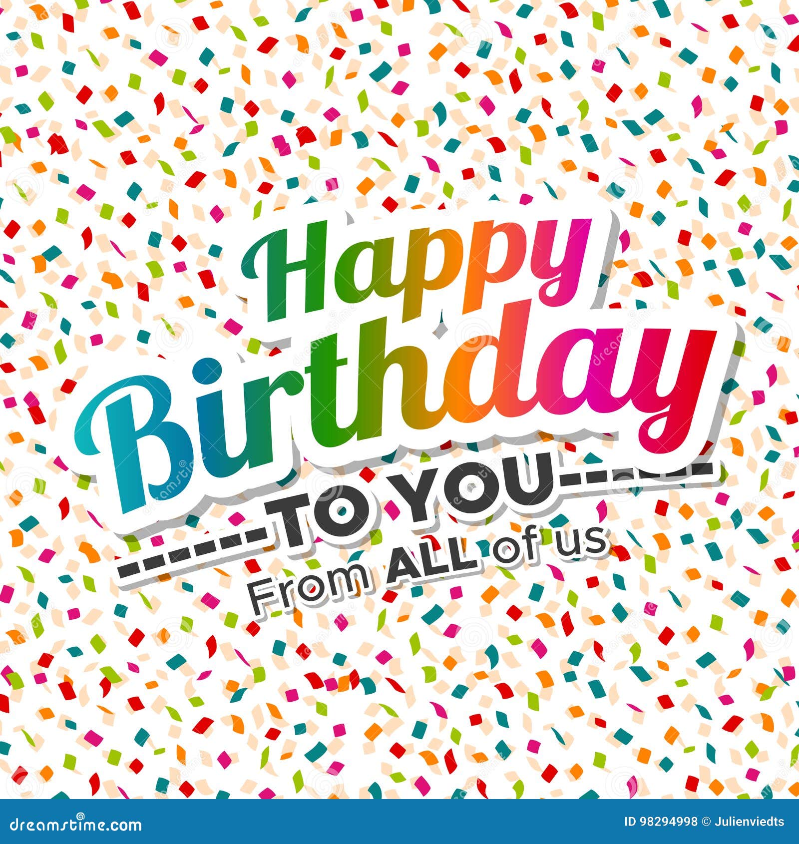 Joyeux Anniversaire Carte De Voeux Coloree Avec Des Confettis Illustration De Vecteur Illustration Du Evenement Beaute Joyeux Anniversaire Carte De Voeux Coloree Avec Des Confettis Illustration De Vecteur Illustration Du Evenement Beaute