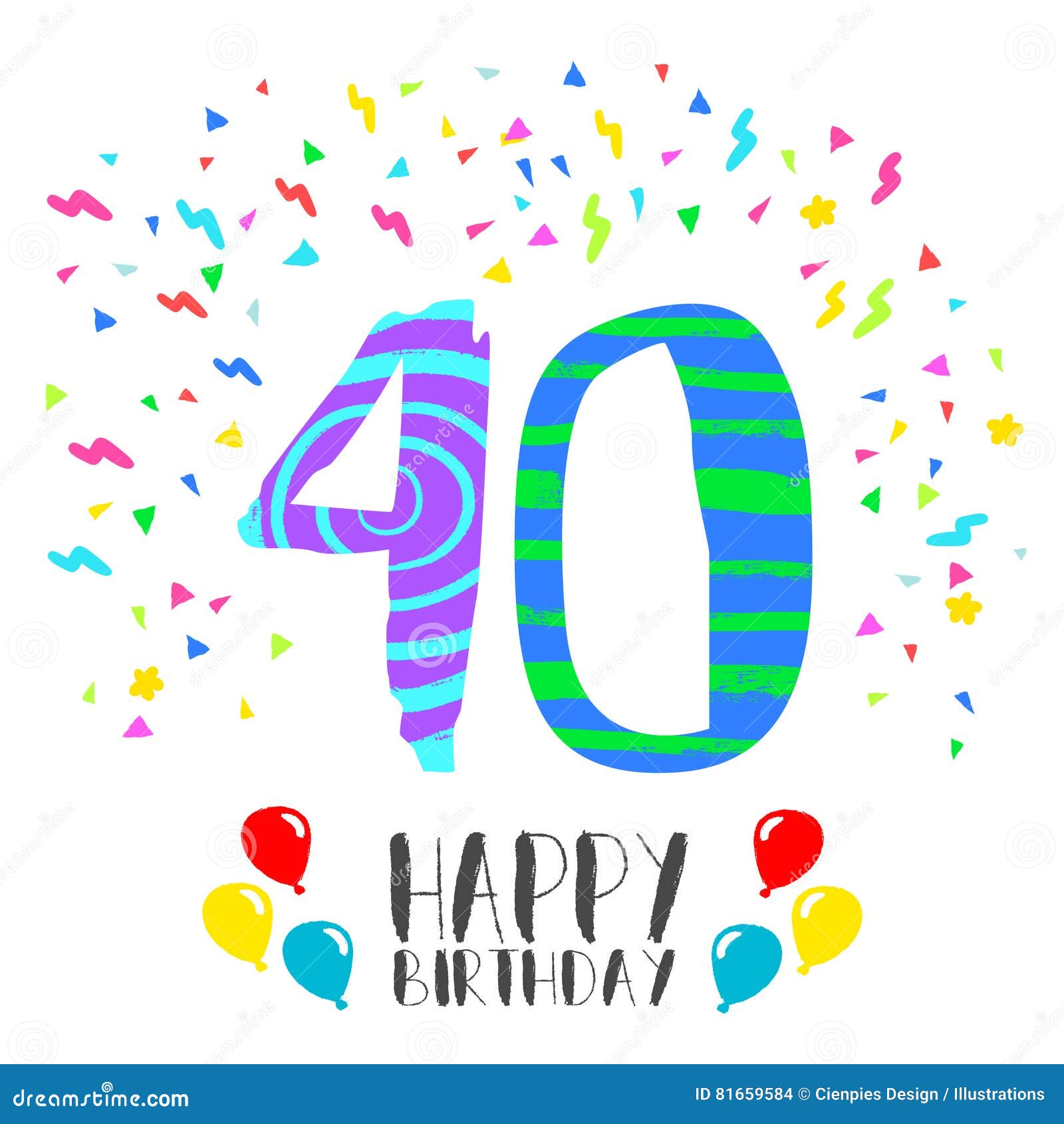 Joyeux Anniversaire Pour La Carte D Invitation De Partie De 40 Ans Illustration De Vecteur Illustration Du Anniversaire Invitation Joyeux Anniversaire Pour La Carte D Invitation De Partie De 40 Ans Illustration De Vecteur Illustration Du Anniversaire Invitation