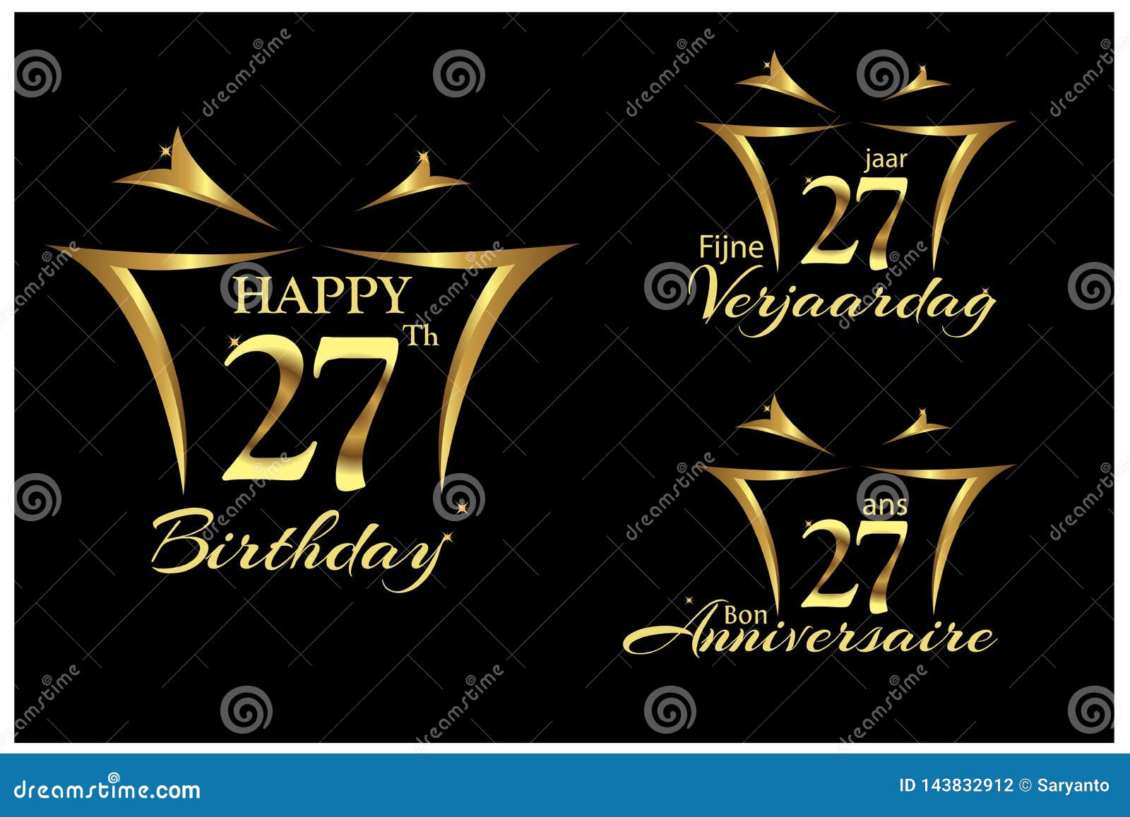 Joyeux Anniversaire Vingt Sept Ans En Anglais Neerlandais Et Francais Conception Elegante Avec Le Nombre Illustration De Vecteur Illustration Du Sept Avec Joyeux Anniversaire Vingt Sept Ans En Anglais Neerlandais Et Francais Conception Elegante Avec Le Nombre Illustration De Vecteur Illustration Du Sept Avec