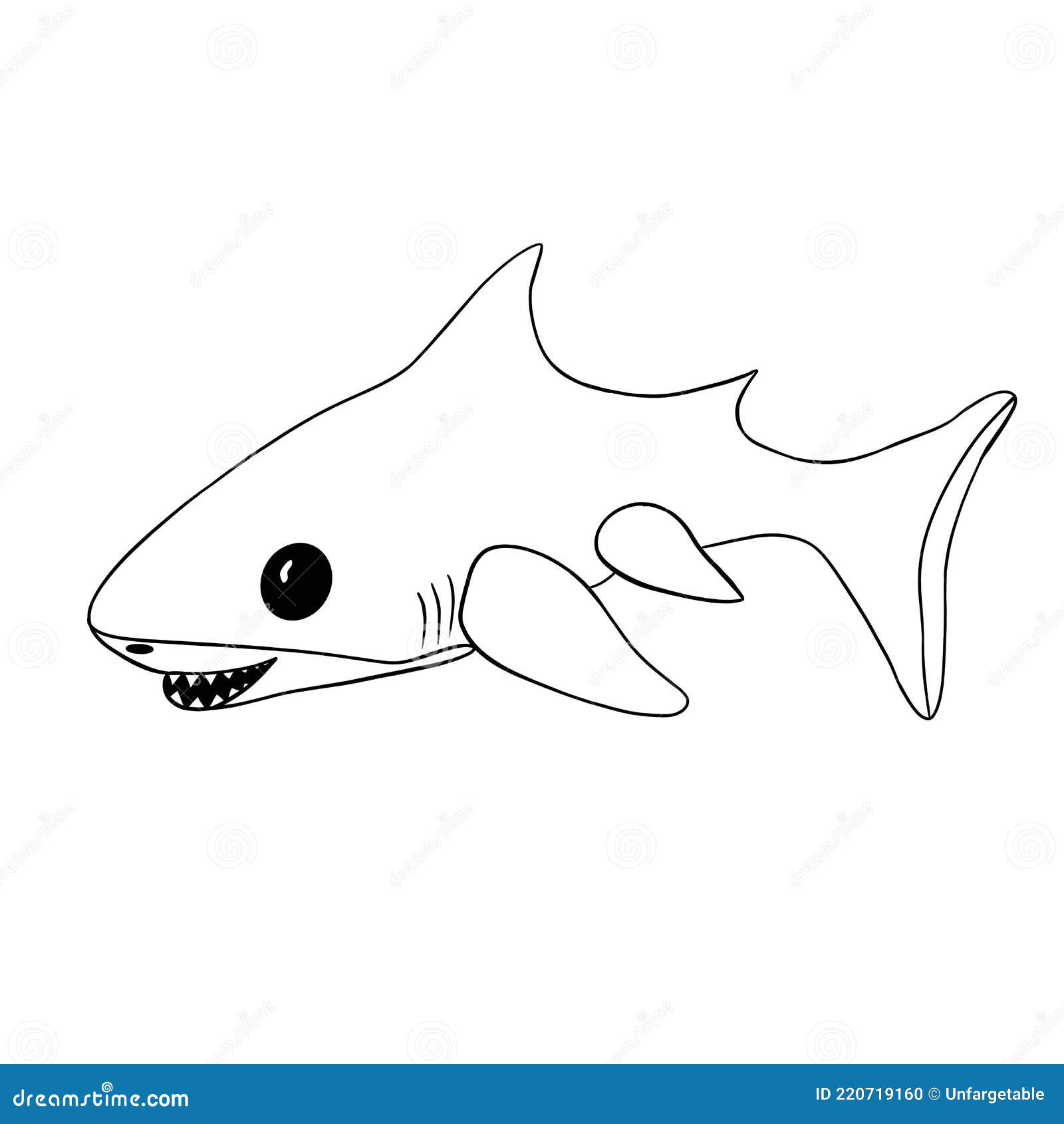 Tapis de coloriage bébé requin
