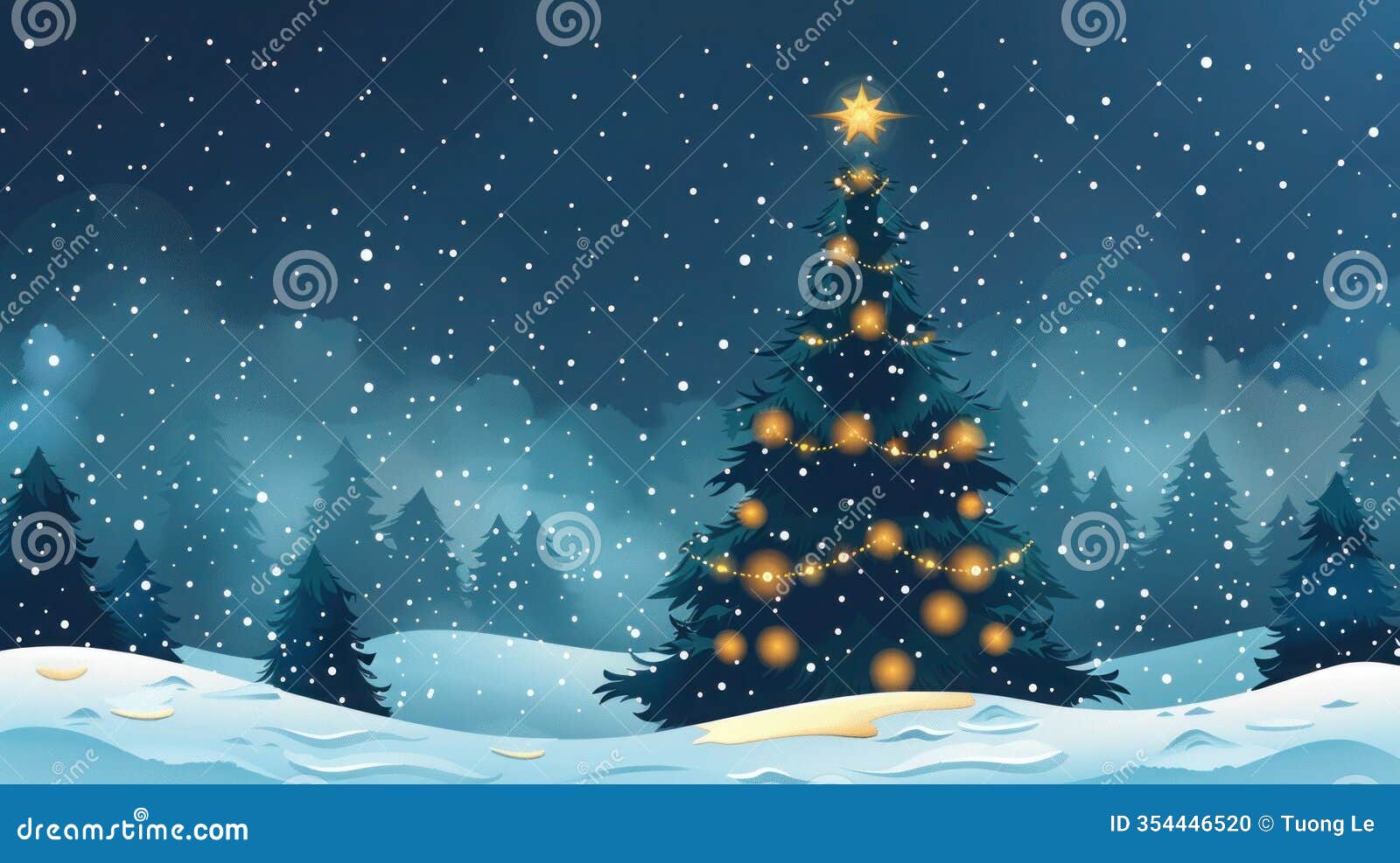 joyful christmas tree  