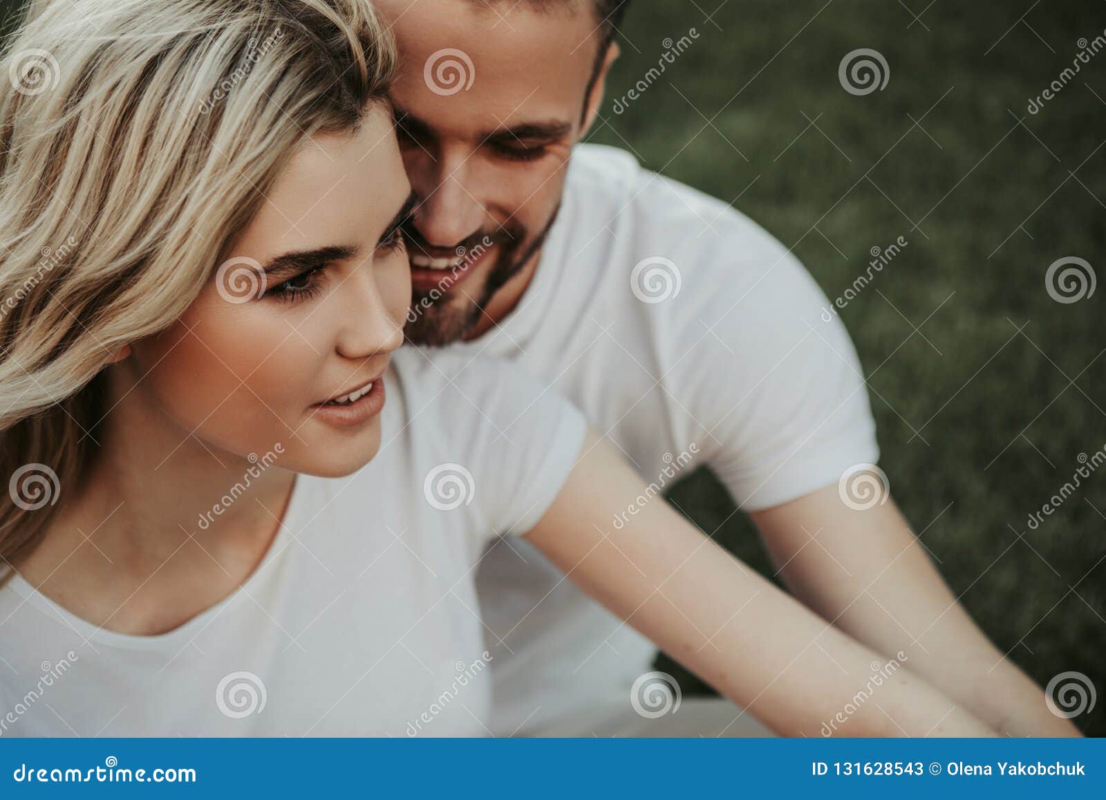 Joyful Couple With Pleasure Spending Time Together Stock Image Image
