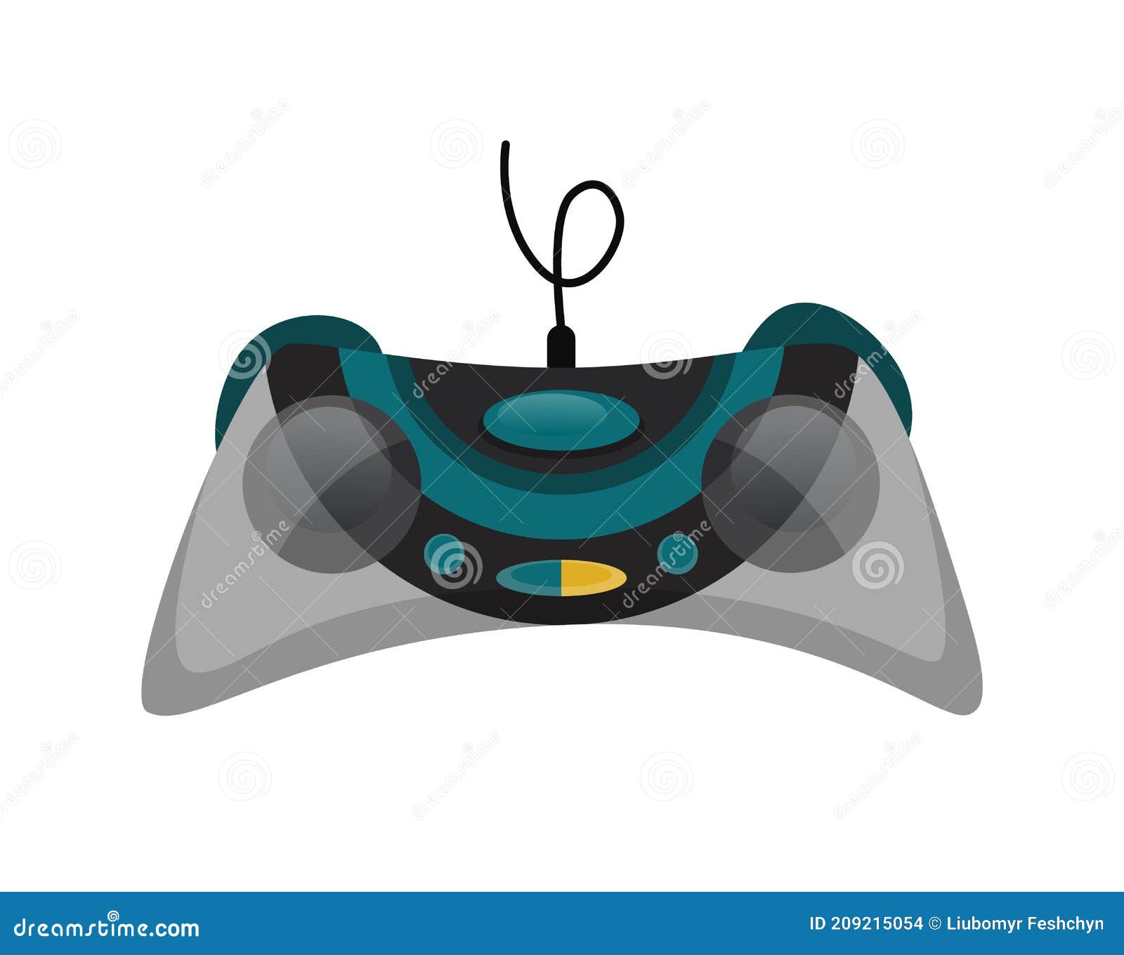 ilustração do ícone do vetor dos desenhos animados jogo joystick