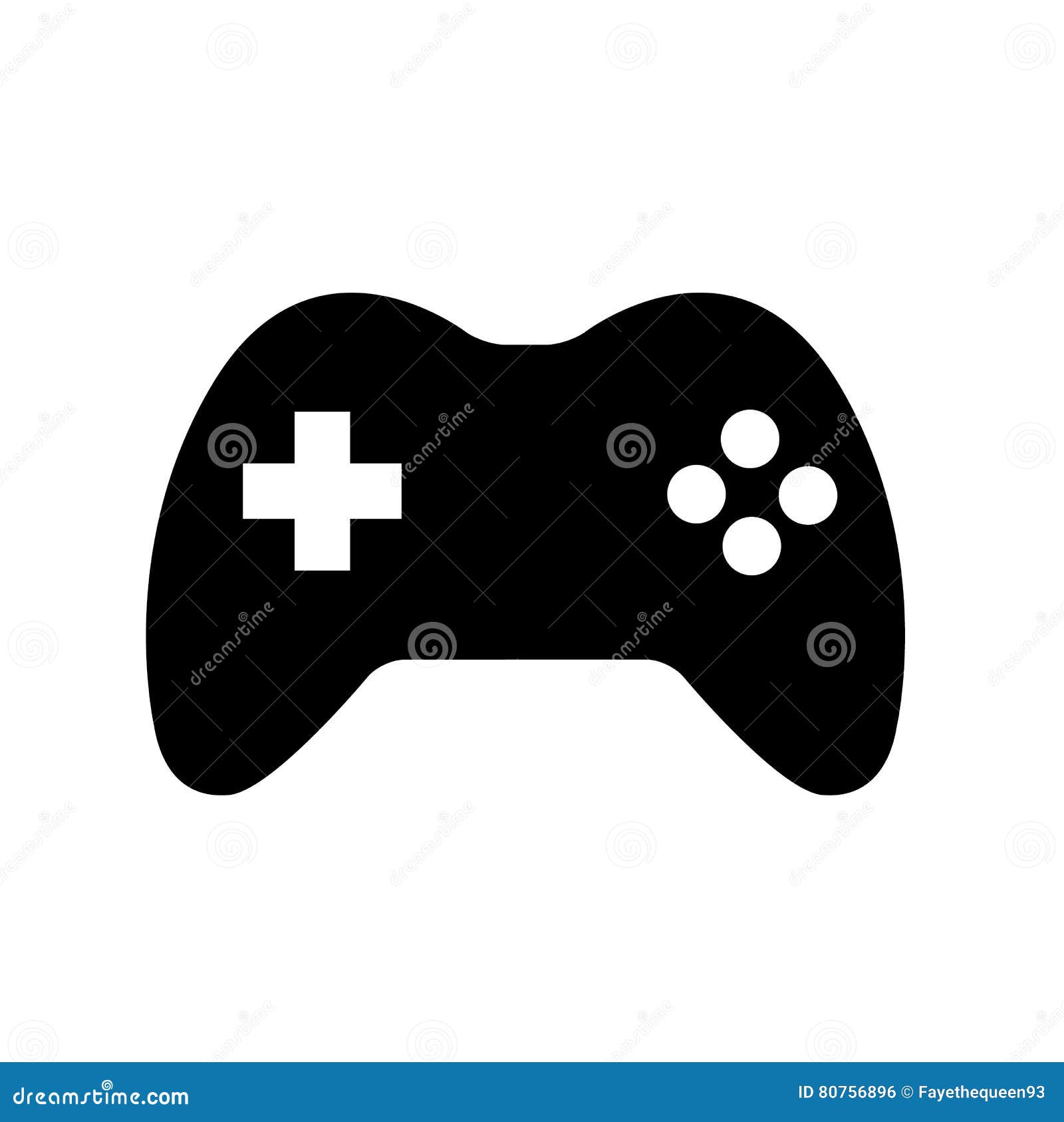 Flat Joystick Icon. Vector Illustration. Gaming. Online Game. Stock Clipart, Royalty-Free