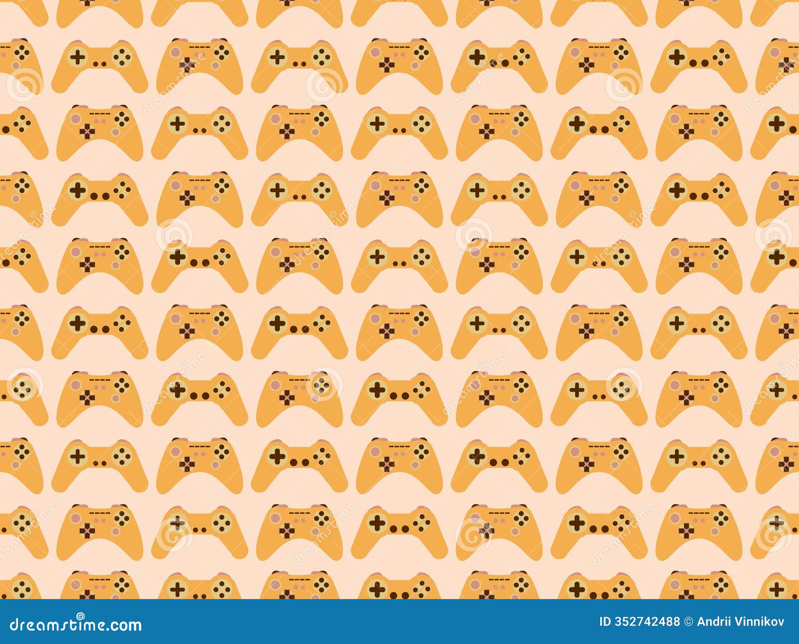 joystick seamless pattern. game controller for video games. gamepad for retro game console in 80s - 90s style.  for