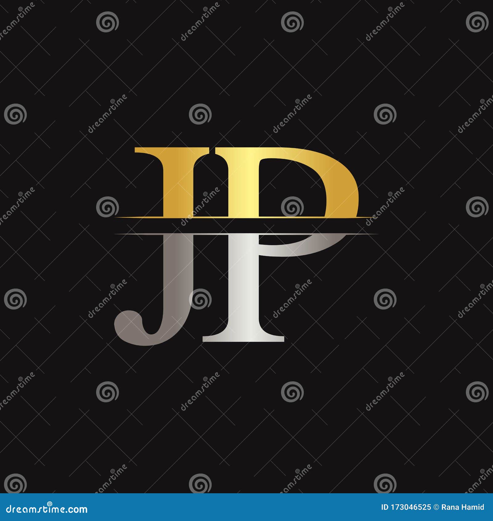 JP Letter Type Logo Design Vector Template. Abstract Letter JP Logo