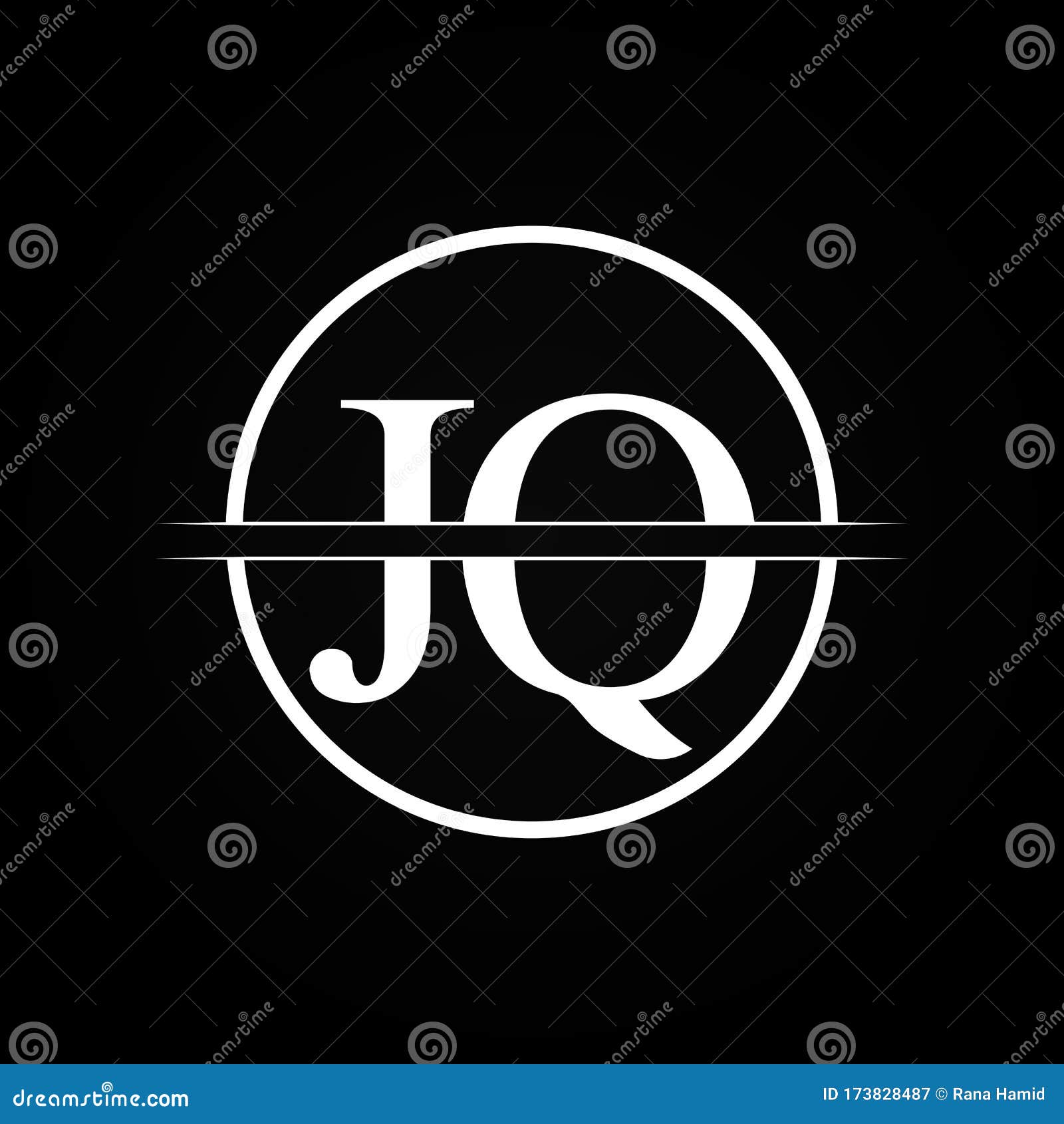 Jq Letter Type Logo Design Vector Template Abstract Letter Jq Logo Design Stock Vector Illustration Of Company Circle