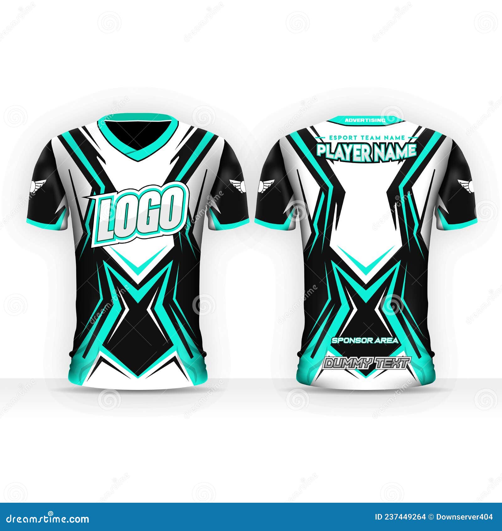 Shirt Jersey for Football, E Sports, Community, Uniform with Short ...