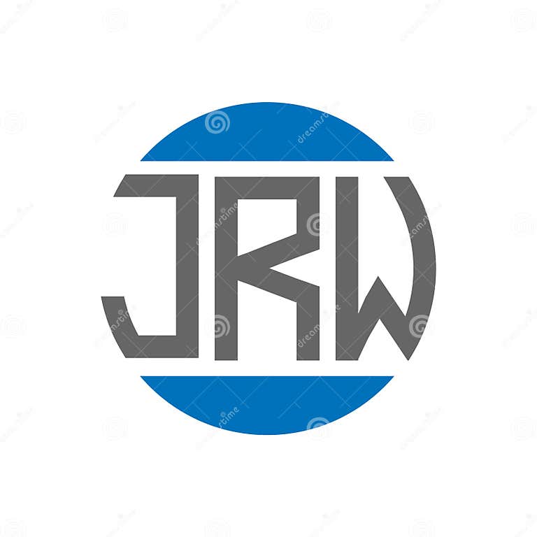 JRW Letter Logo Design on White Background. JRW Creative Initials ...