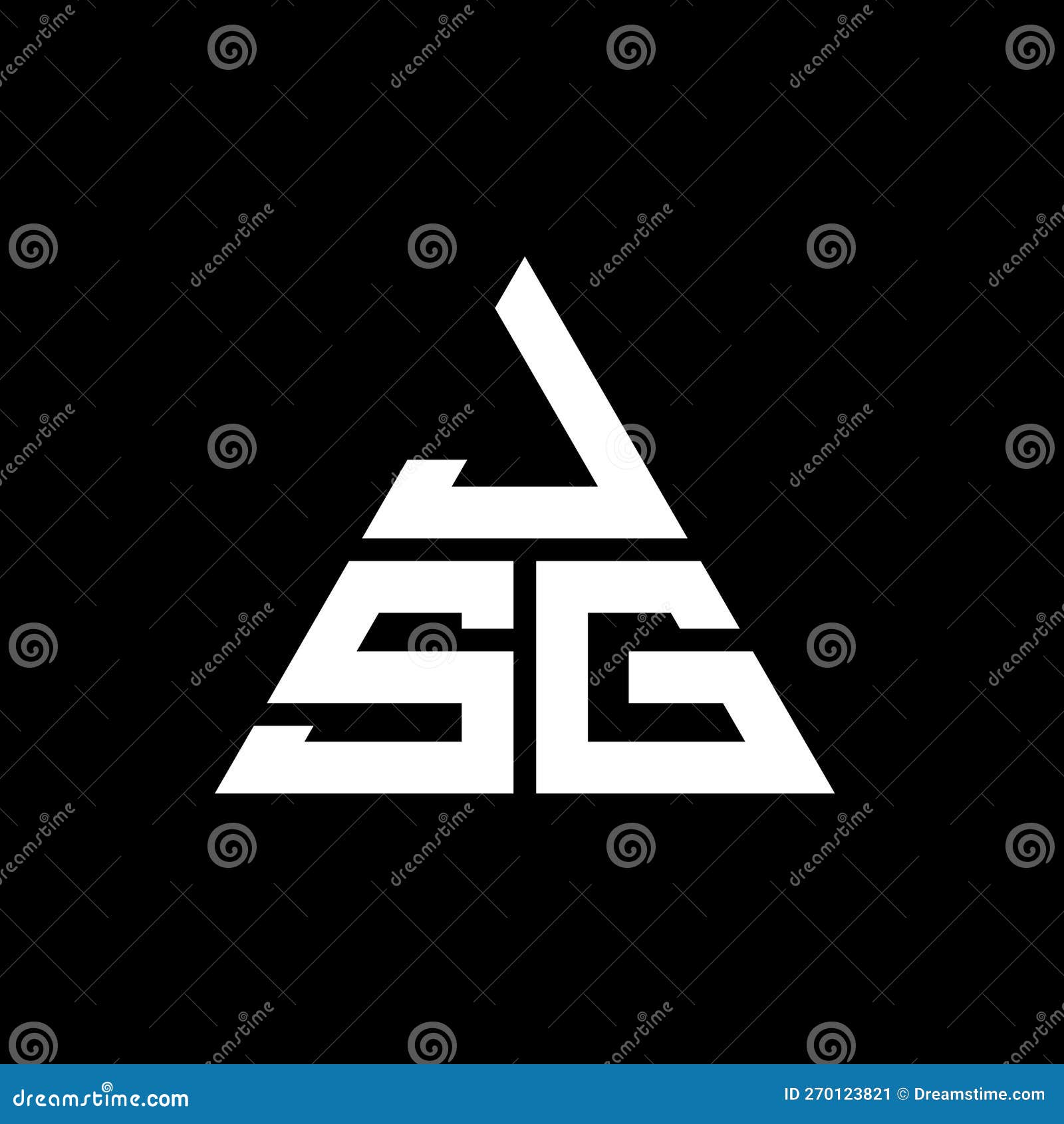 jsg triangle letter logo  with triangle . jsg triangle logo  monogram. jsg triangle  logo template with red
