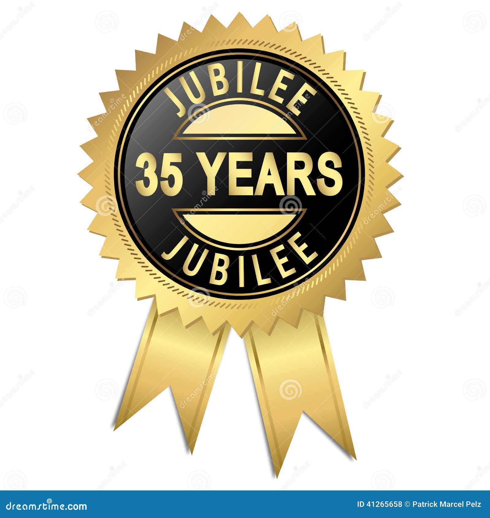 Jubileum - 35 Jaar Vector Illustratie. Illustration Of Lijn - 41265658