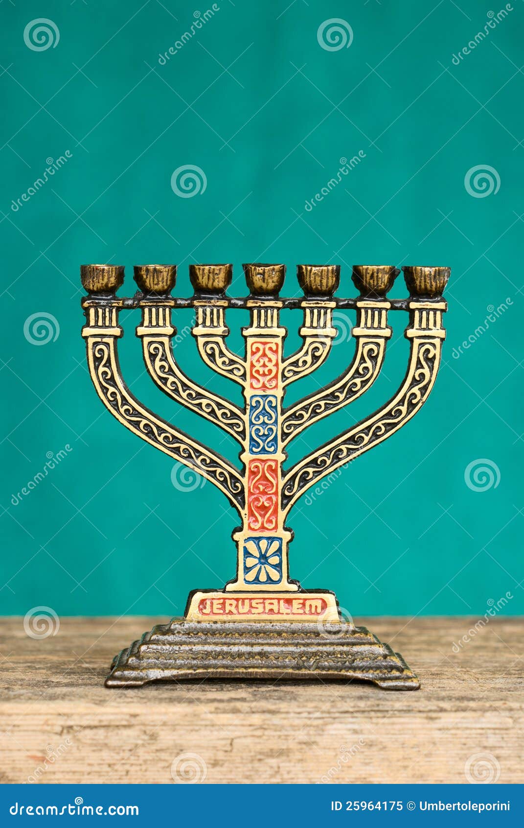 Judaica menorah stock image. Image of antiques, menorah 25964175
