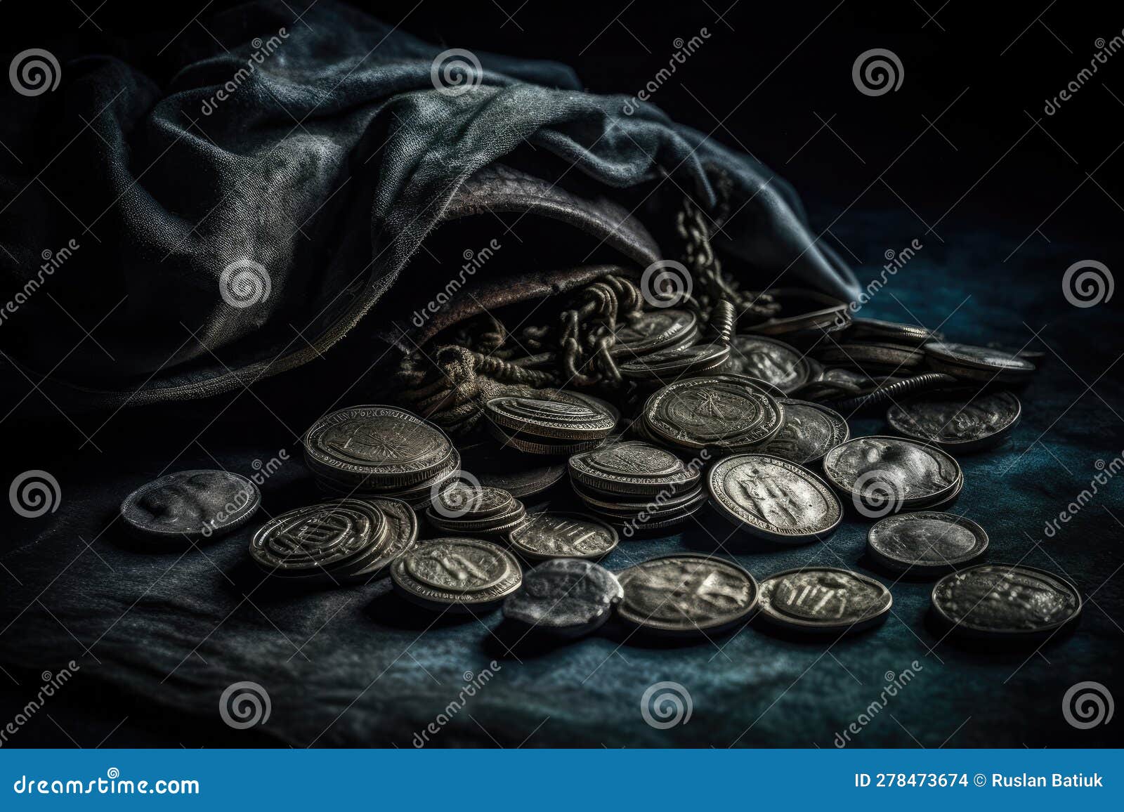Judas 30 Pieces of Silver, Sack Thirty Coins Biblical Symbol Betrayal ...